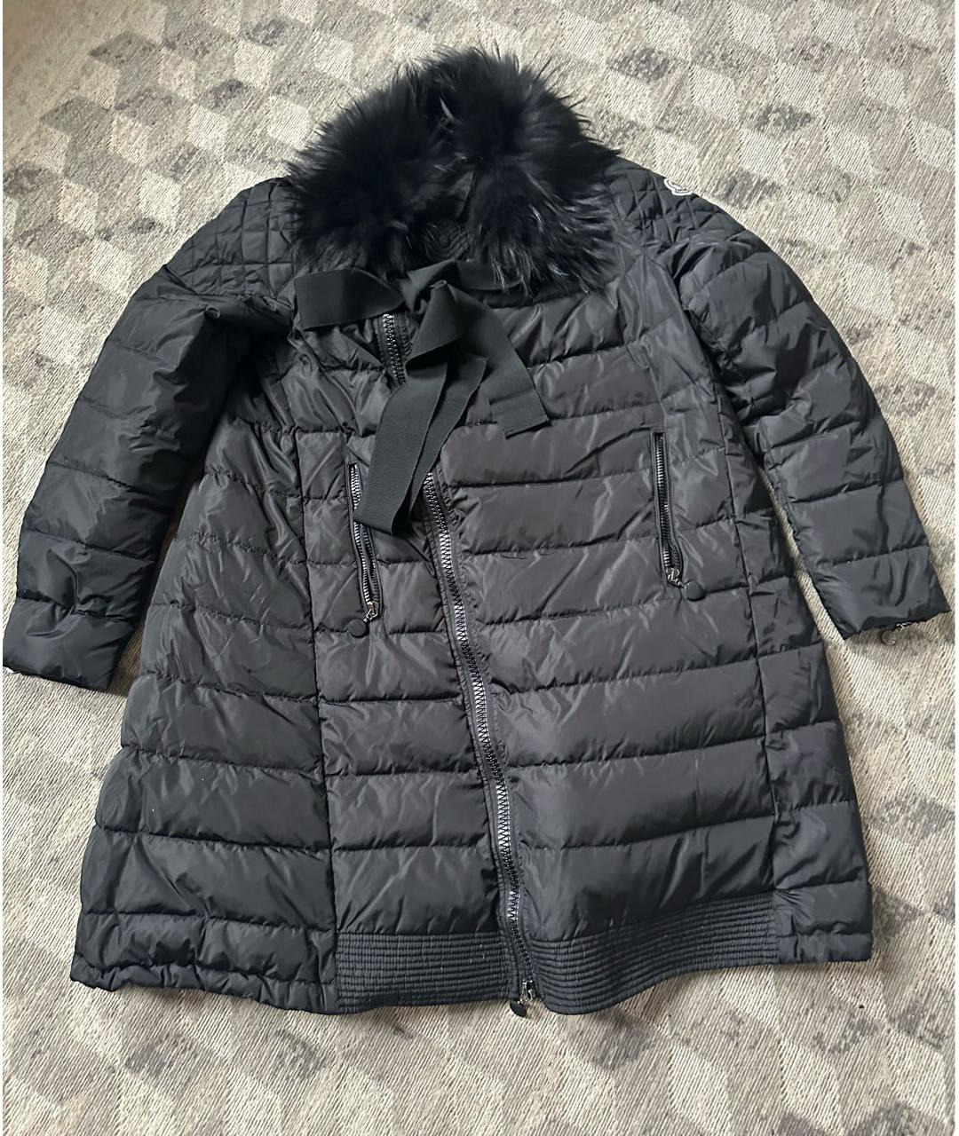 MONCLER Черное пальто, фото 9