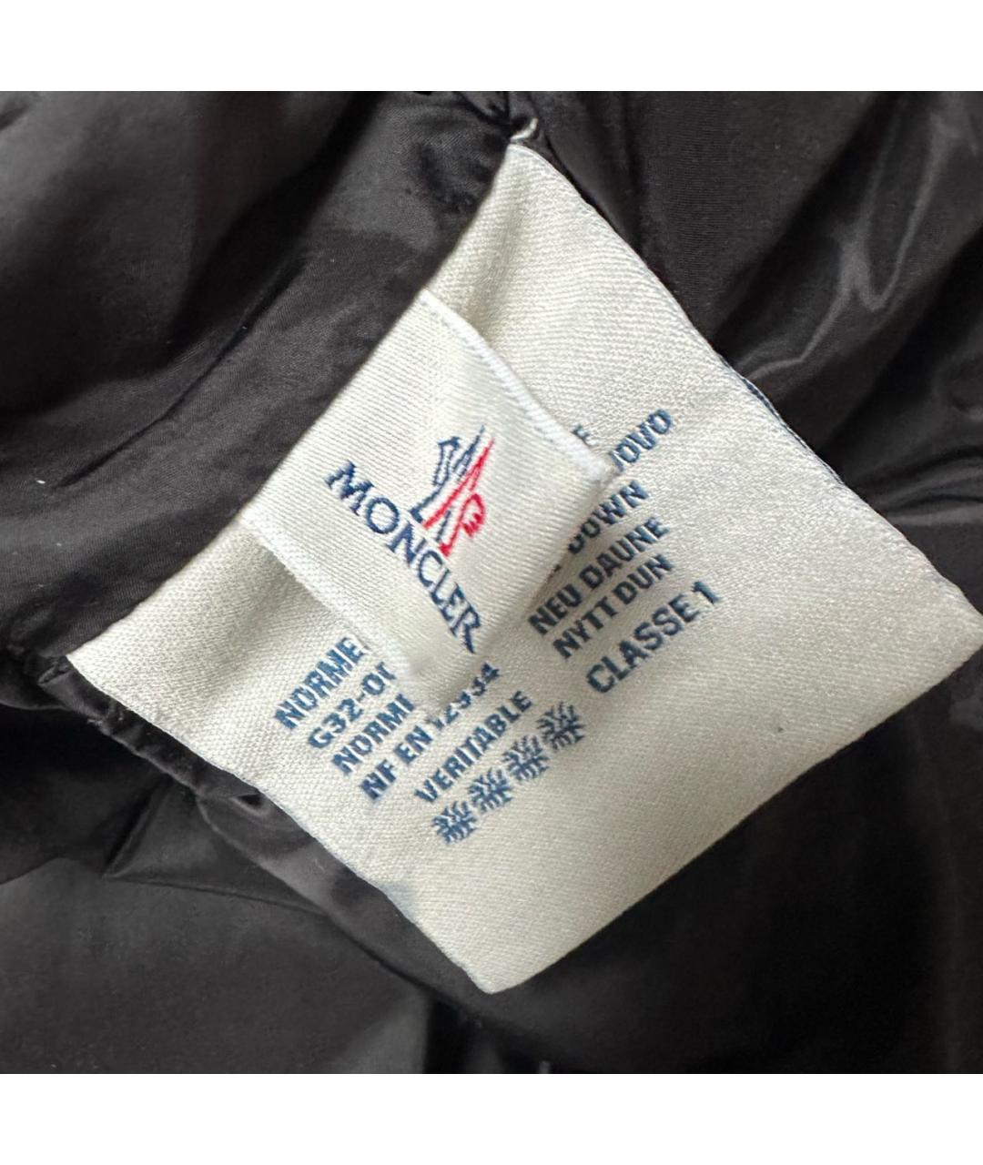 MONCLER Черное пальто, фото 5