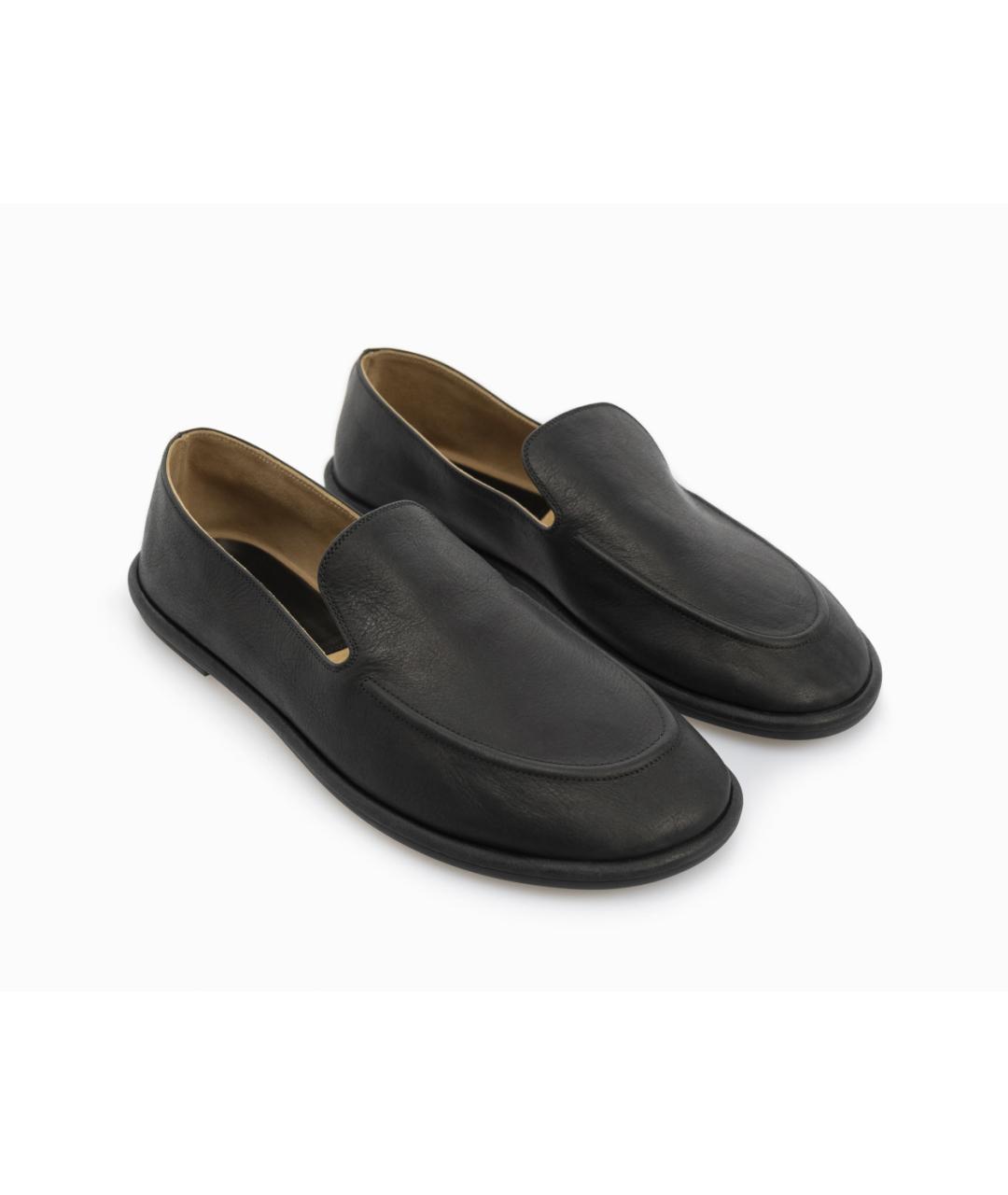 THE ROW Черные кожаные лоферы, фото 3