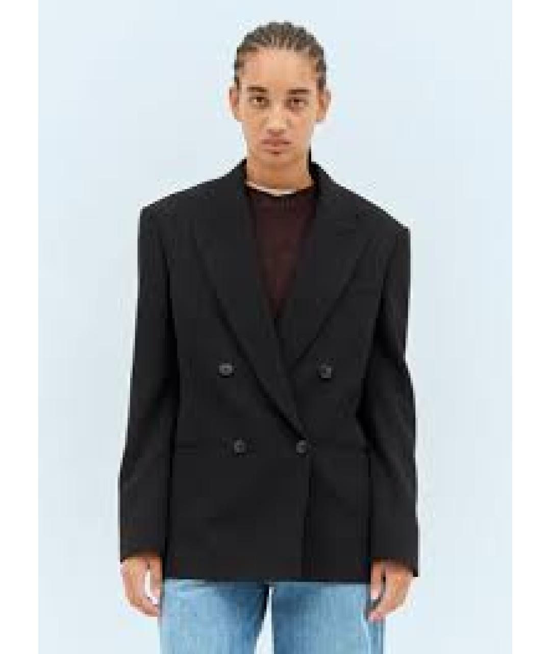 THE ROW Черный шерстяной жакет/пиджак, фото 3