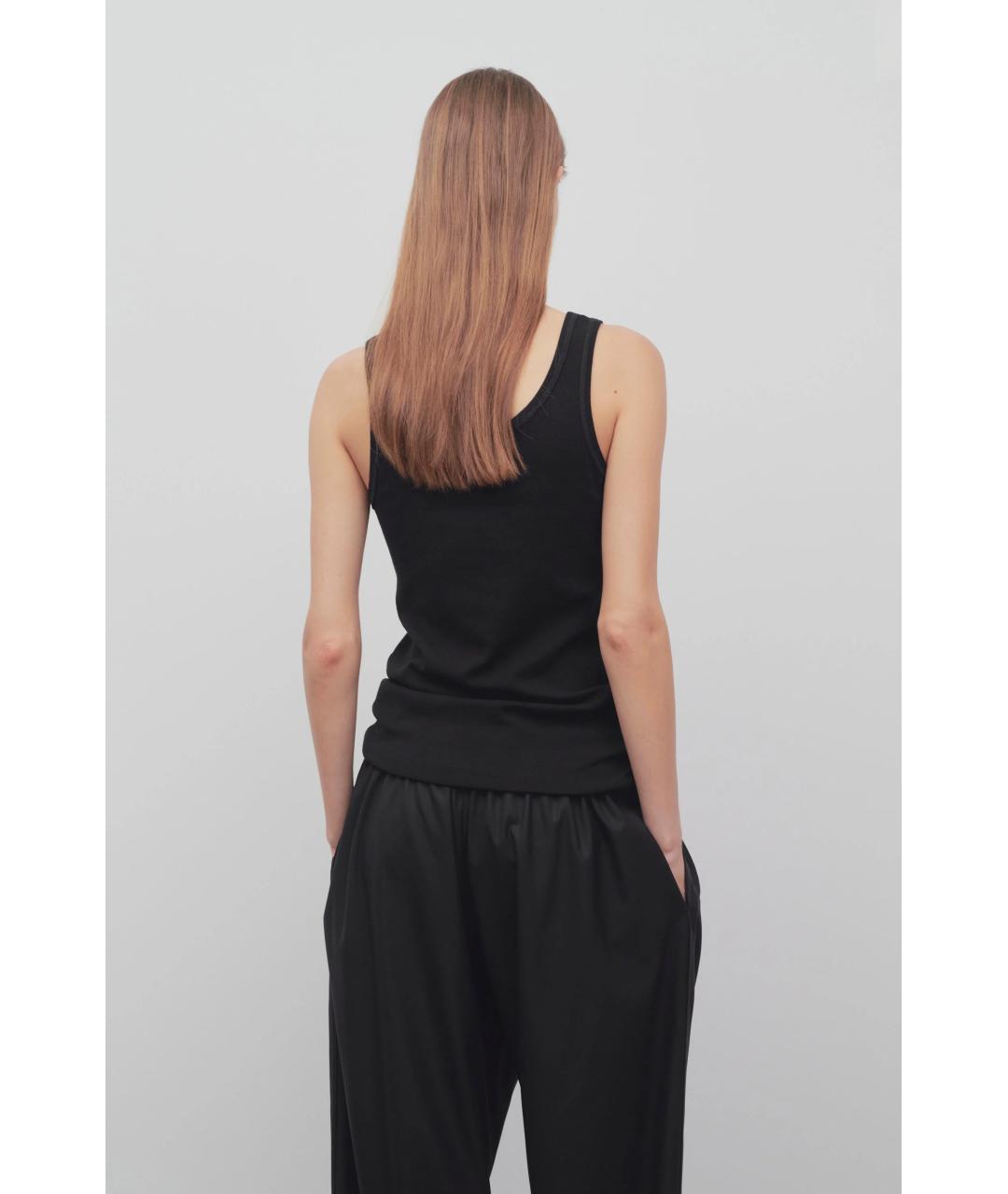 THE ROW Черная хлопковая майка, фото 5