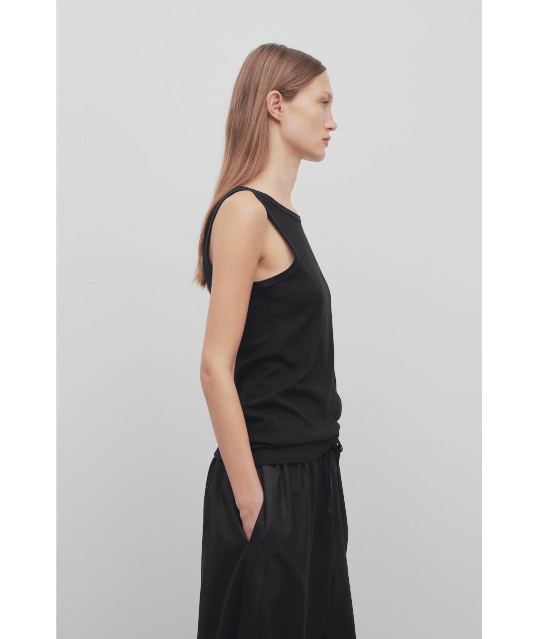 THE ROW Черная хлопковая майка, фото 4