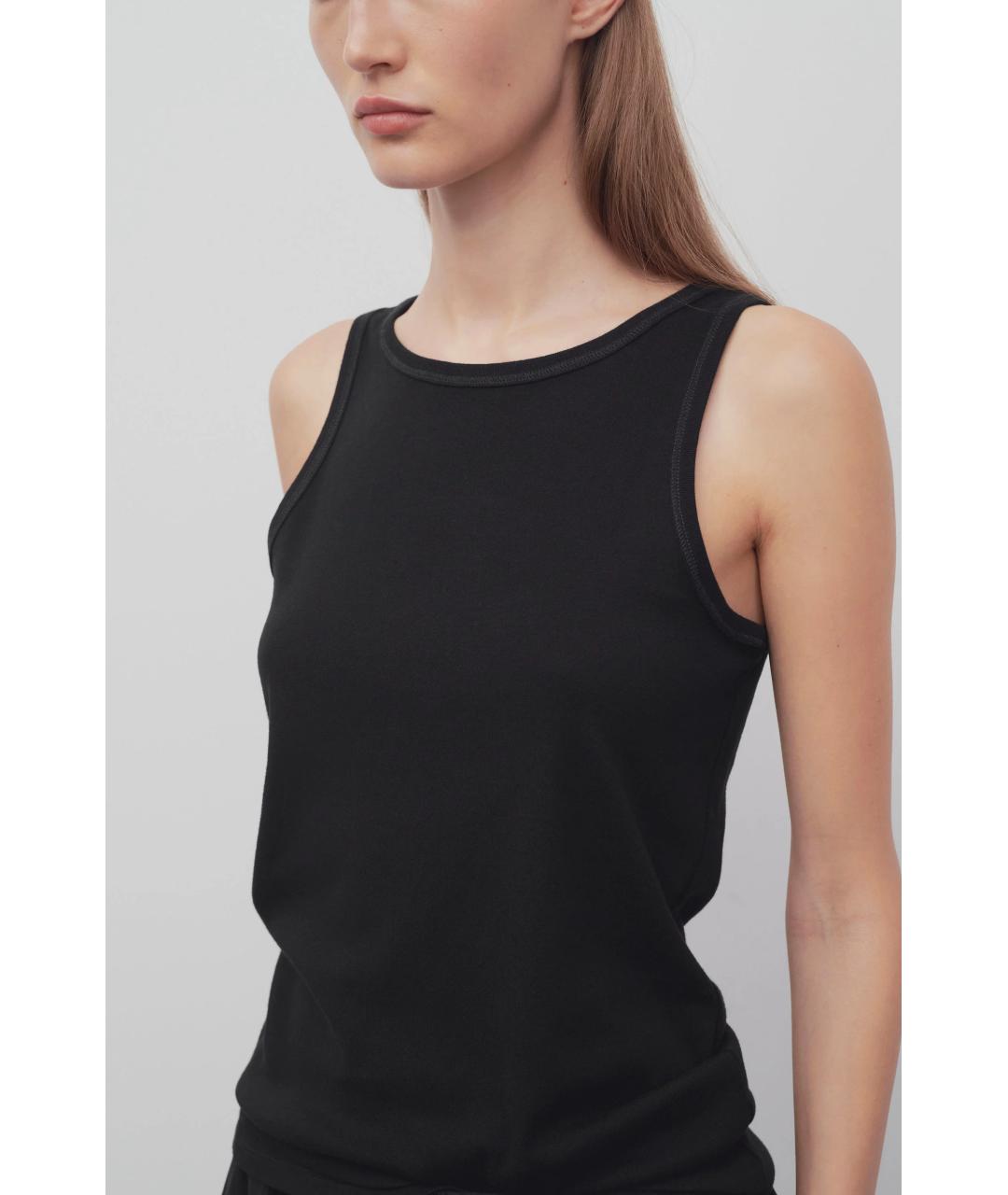 THE ROW Черная хлопковая майка, фото 6