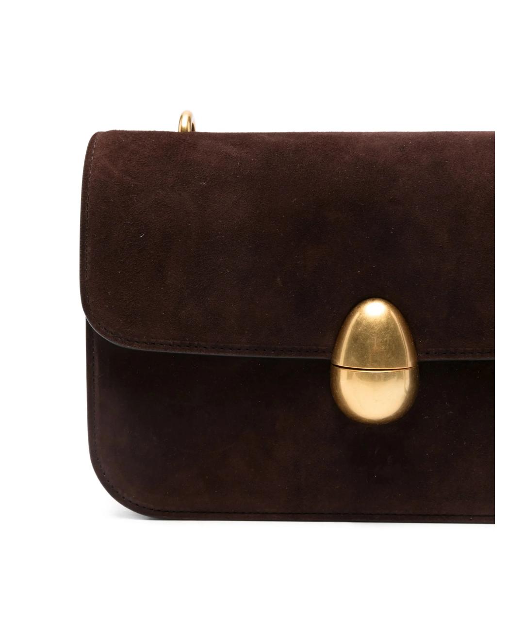 NEOUS Коричневая замшевая сумка через плечо, фото 4