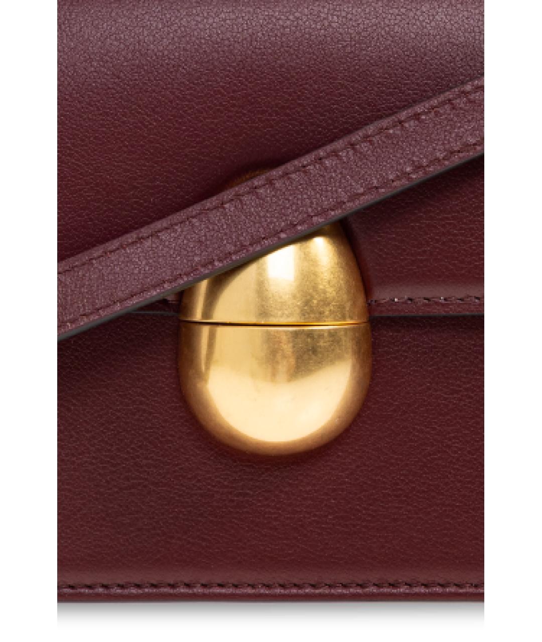NEOUS Бордовая кожаная сумка с короткими ручками, фото 6