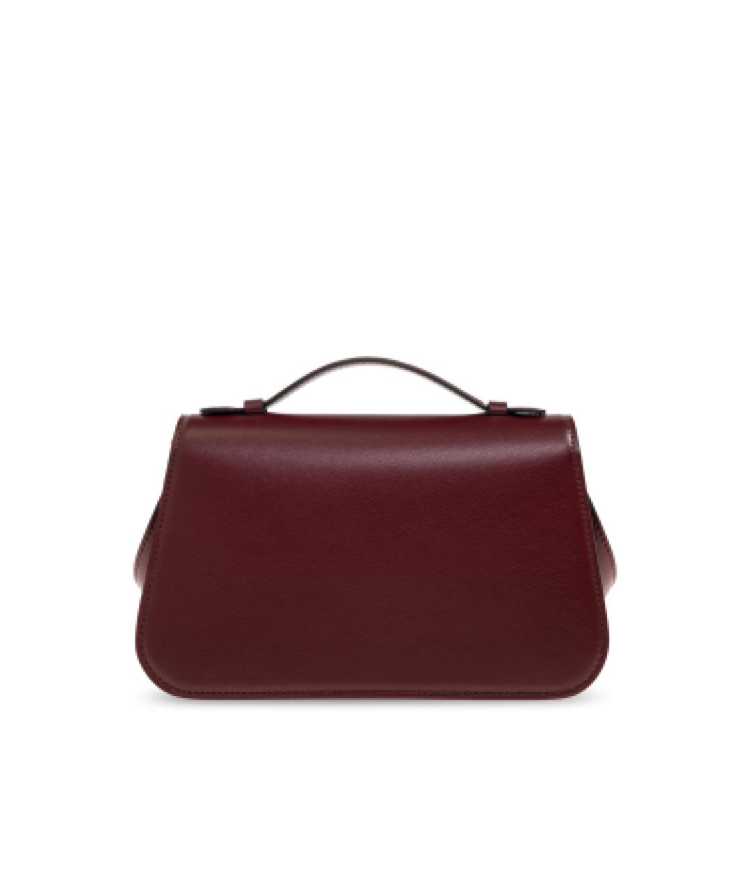 NEOUS Бордовая кожаная сумка с короткими ручками, фото 3
