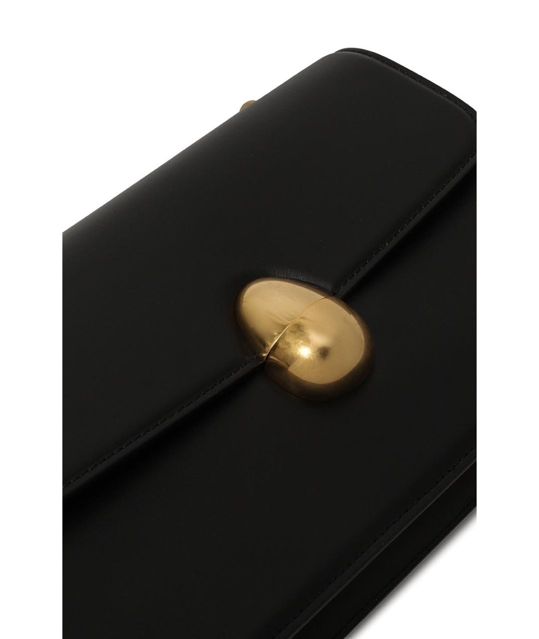 NEOUS Черная кожаная сумка через плечо, фото 3