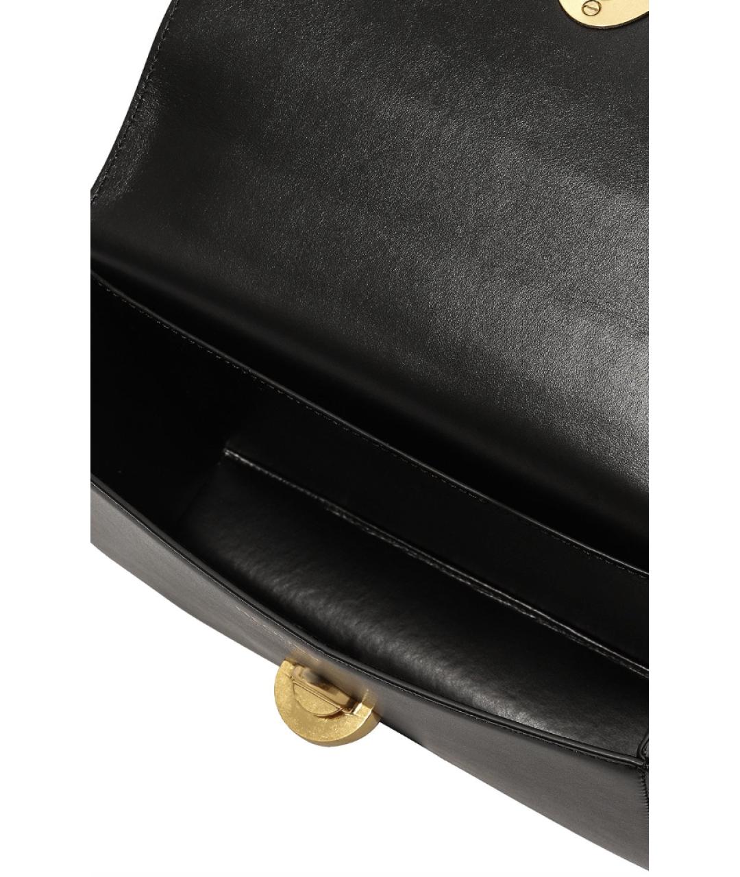 NEOUS Черная кожаная сумка через плечо, фото 4