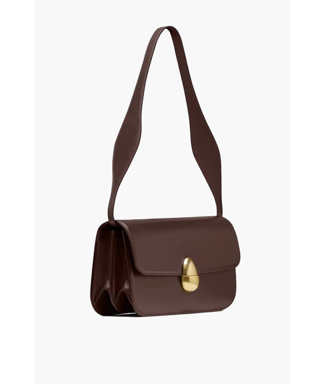 NEOUS Коричневая кожаная сумка через плечо, фото 2