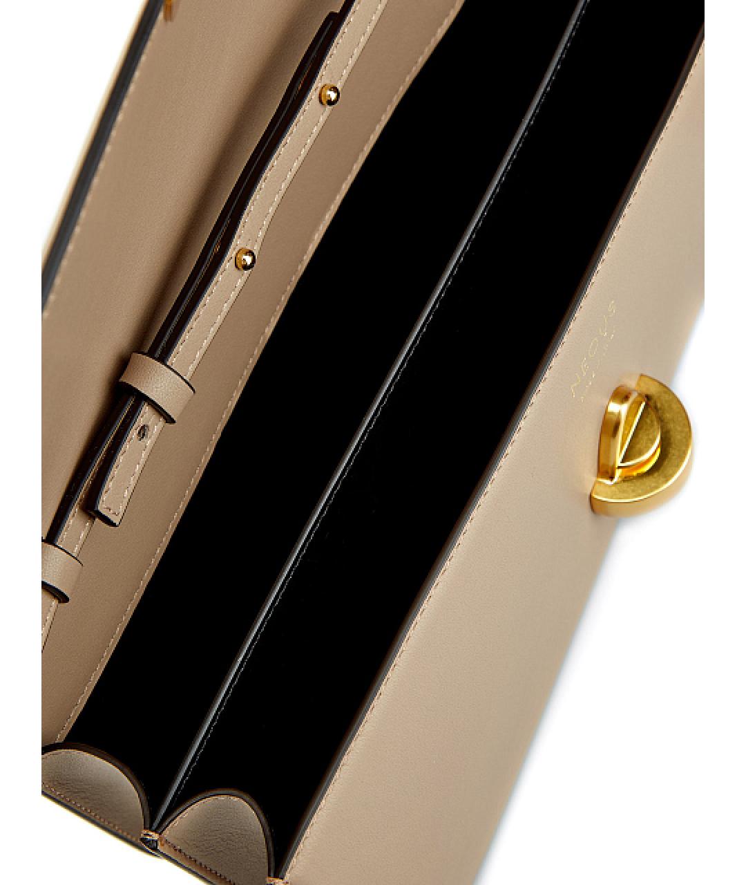 NEOUS Бежевая кожаная сумка через плечо, фото 4