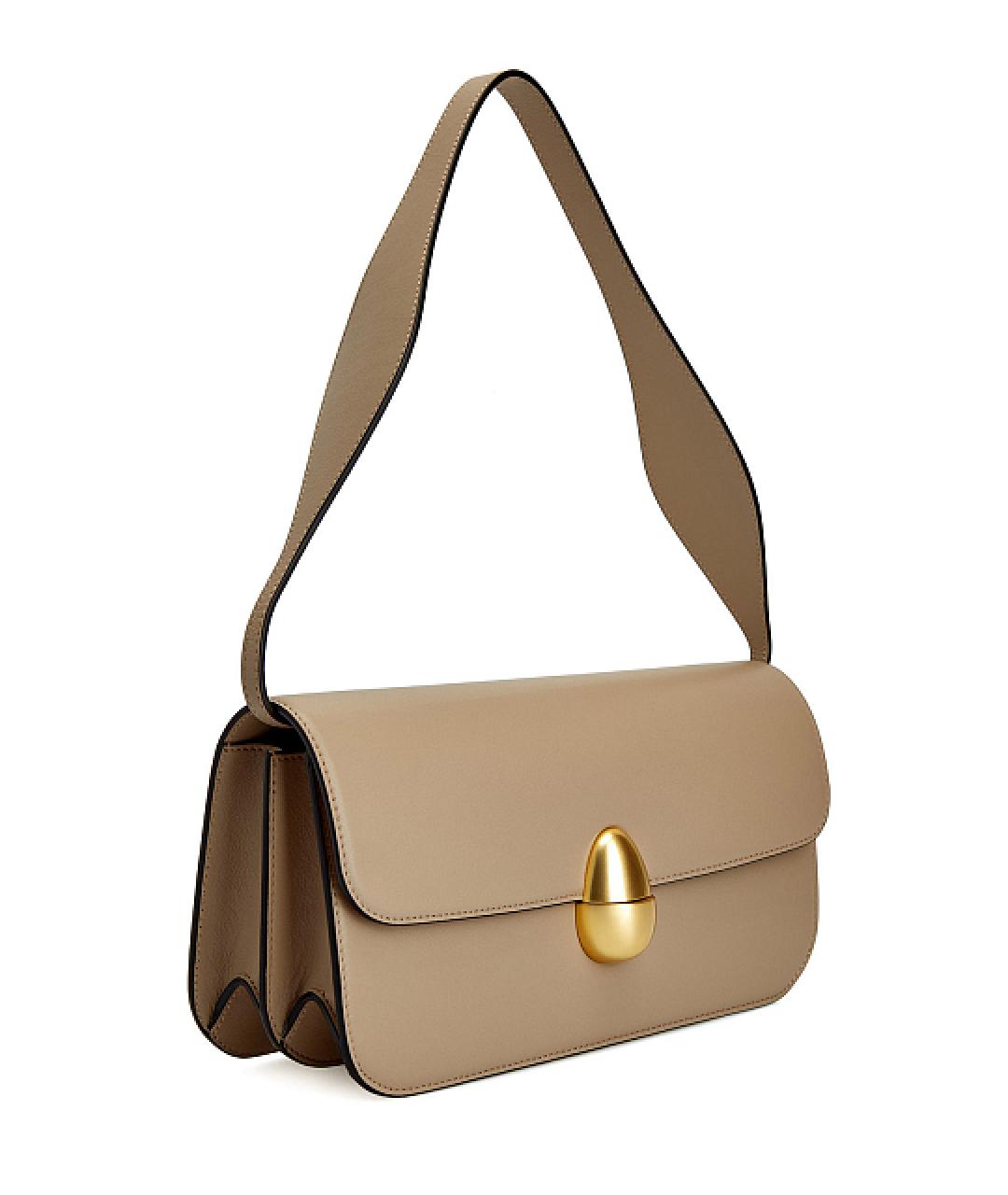 NEOUS Бежевая кожаная сумка через плечо, фото 3