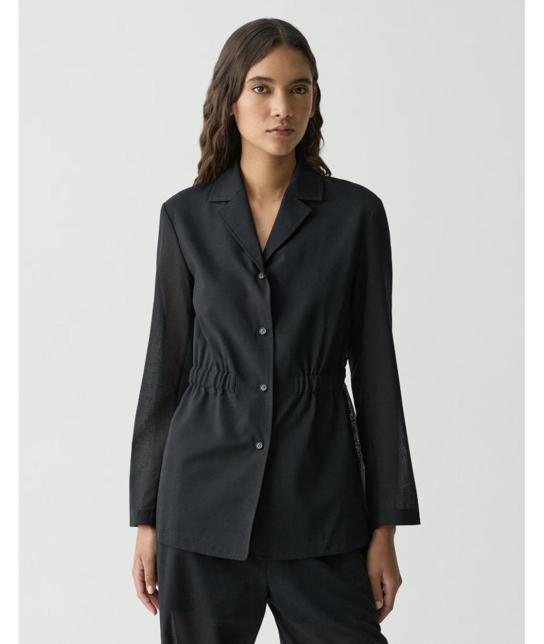 THEORY Черный шерстяной жакет/пиджак, фото 6