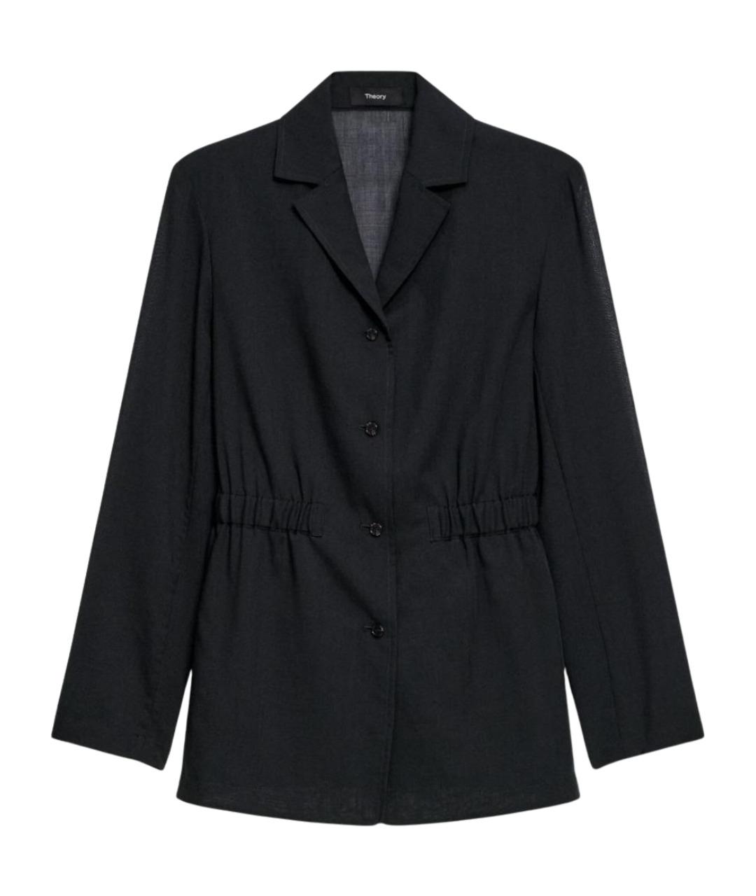 THEORY Черный шерстяной жакет/пиджак, фото 1