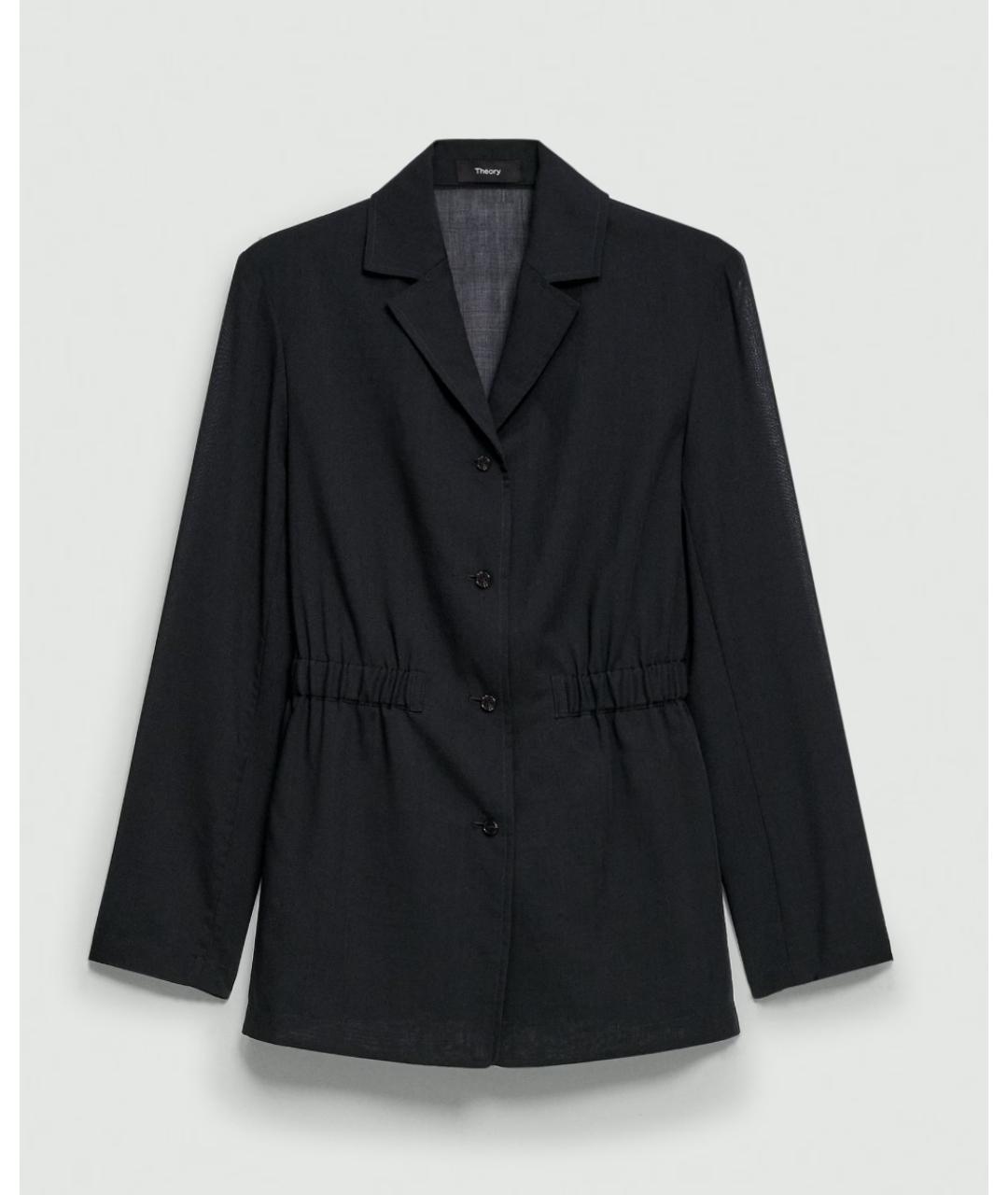 THEORY Черный шерстяной жакет/пиджак, фото 7