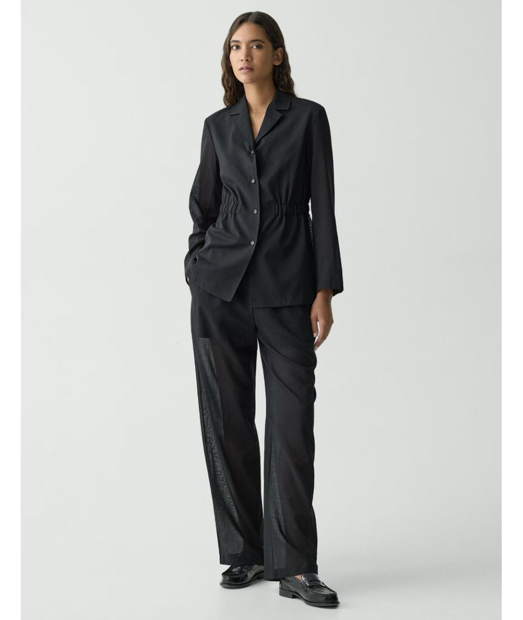 THEORY Черный шерстяной жакет/пиджак, фото 2