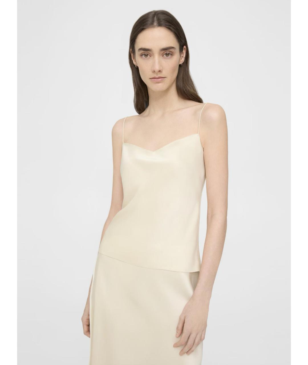 THEORY Бежевая майка, фото 5