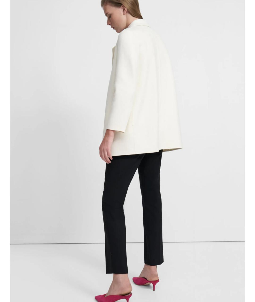 THEORY Белое кашемировое пальто, фото 3