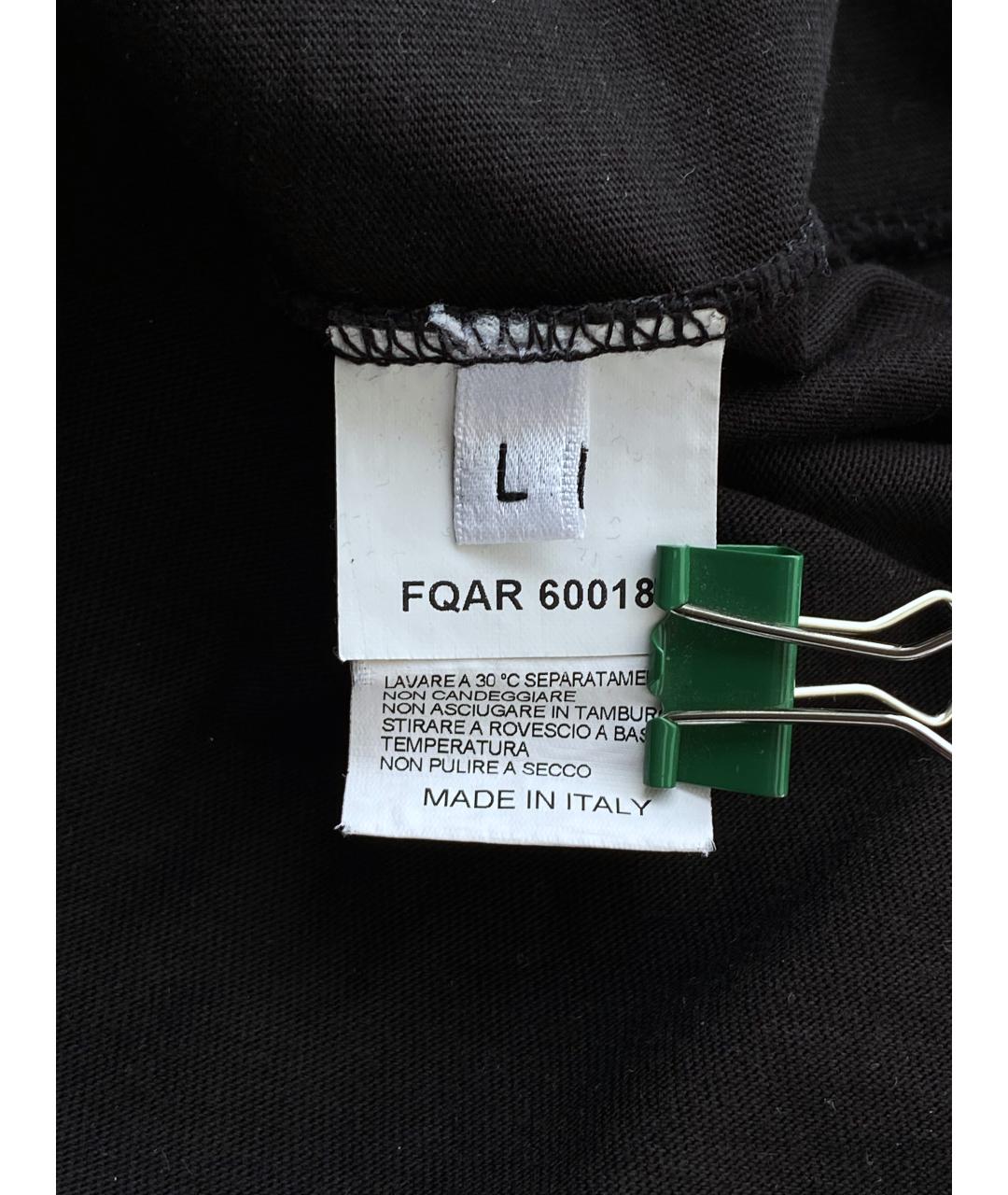 ARIES Черная хлопковая футболка, фото 9