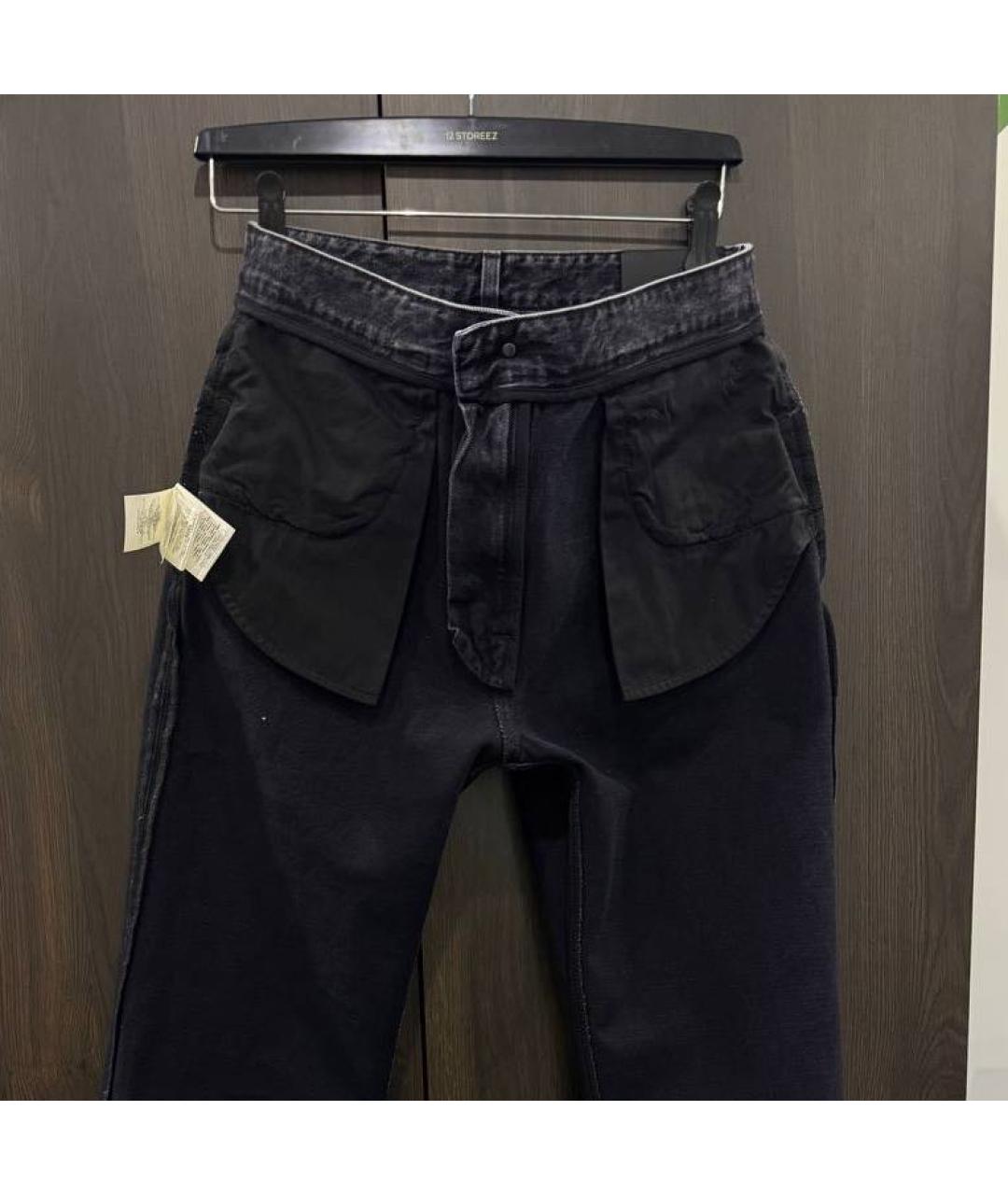 FENDI Черные хлопковые прямые джинсы, фото 3