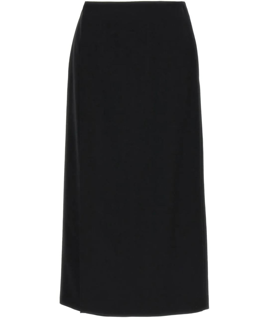 THE ROW Черная шерстяная юбка миди, фото 1