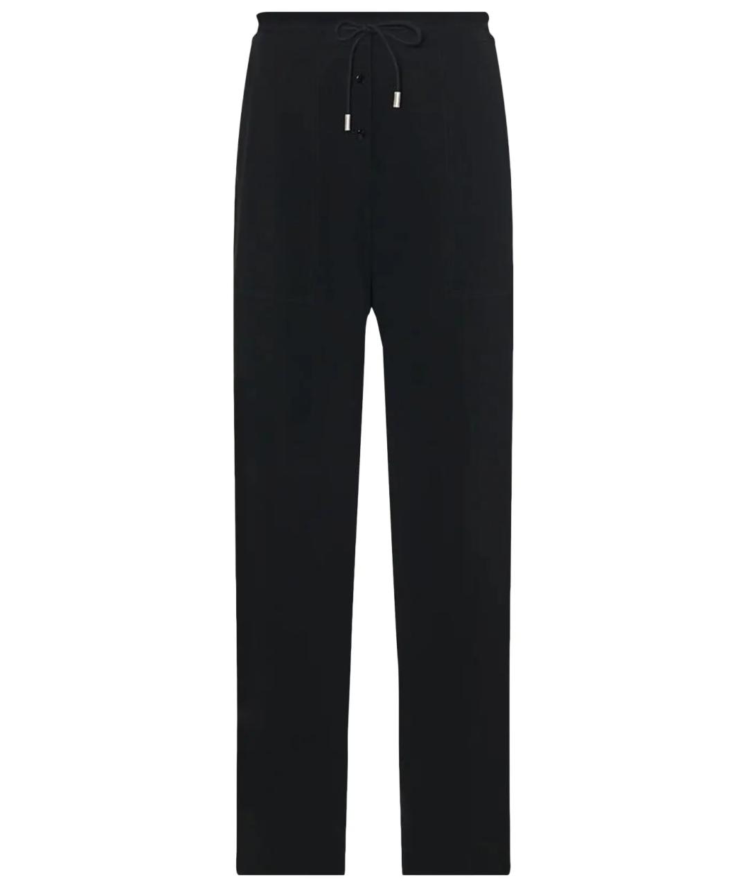 THE ROW Черные шерстяные прямые брюки, фото 1