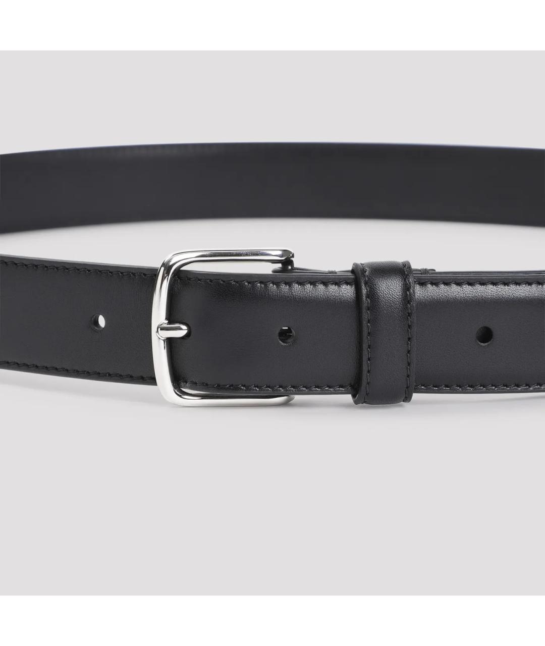THE ROW Черный кожаный ремень, фото 2