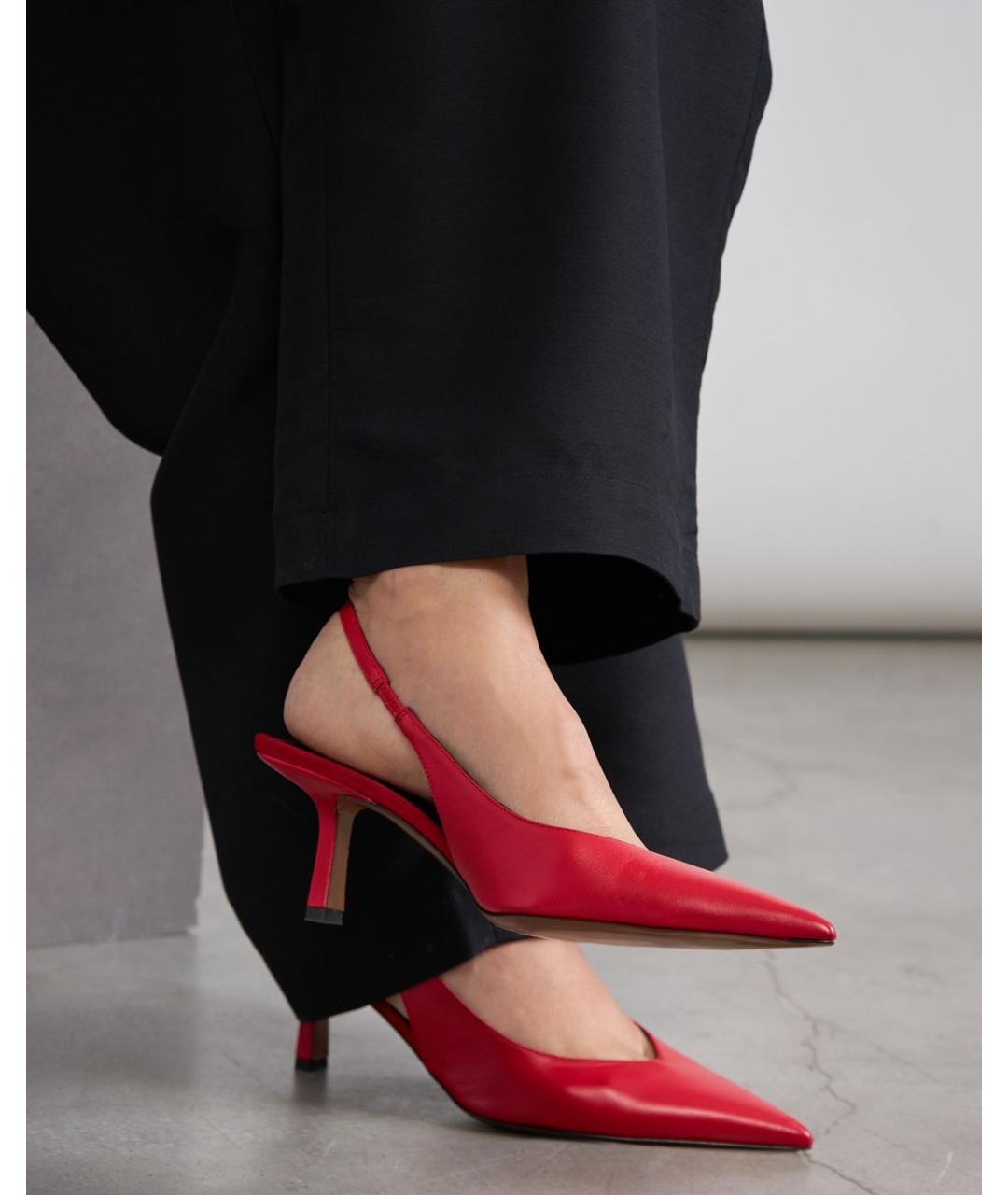 NEOUS Красные кожаные туфли, фото 2