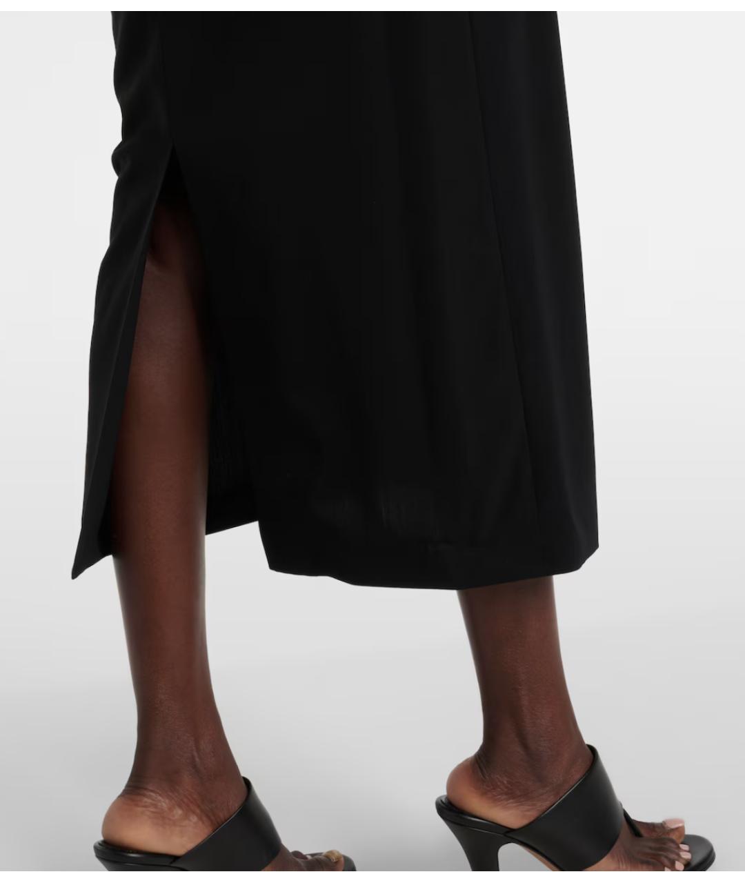 THE ROW Черная шерстяная юбка миди, фото 5