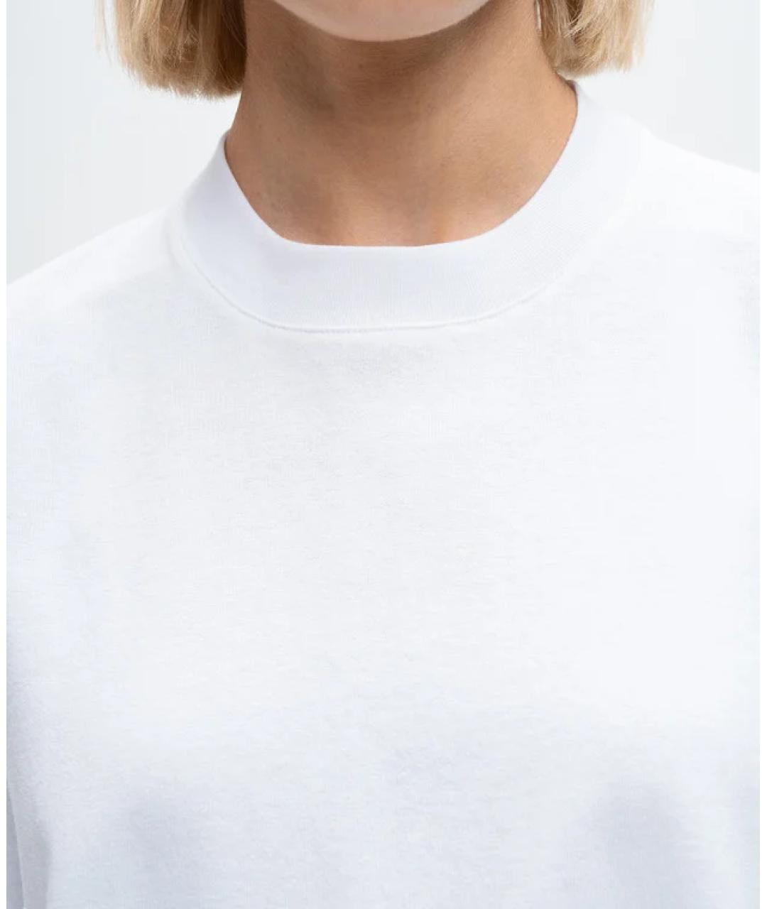 THE ROW Белая хлопковая футболка, фото 4