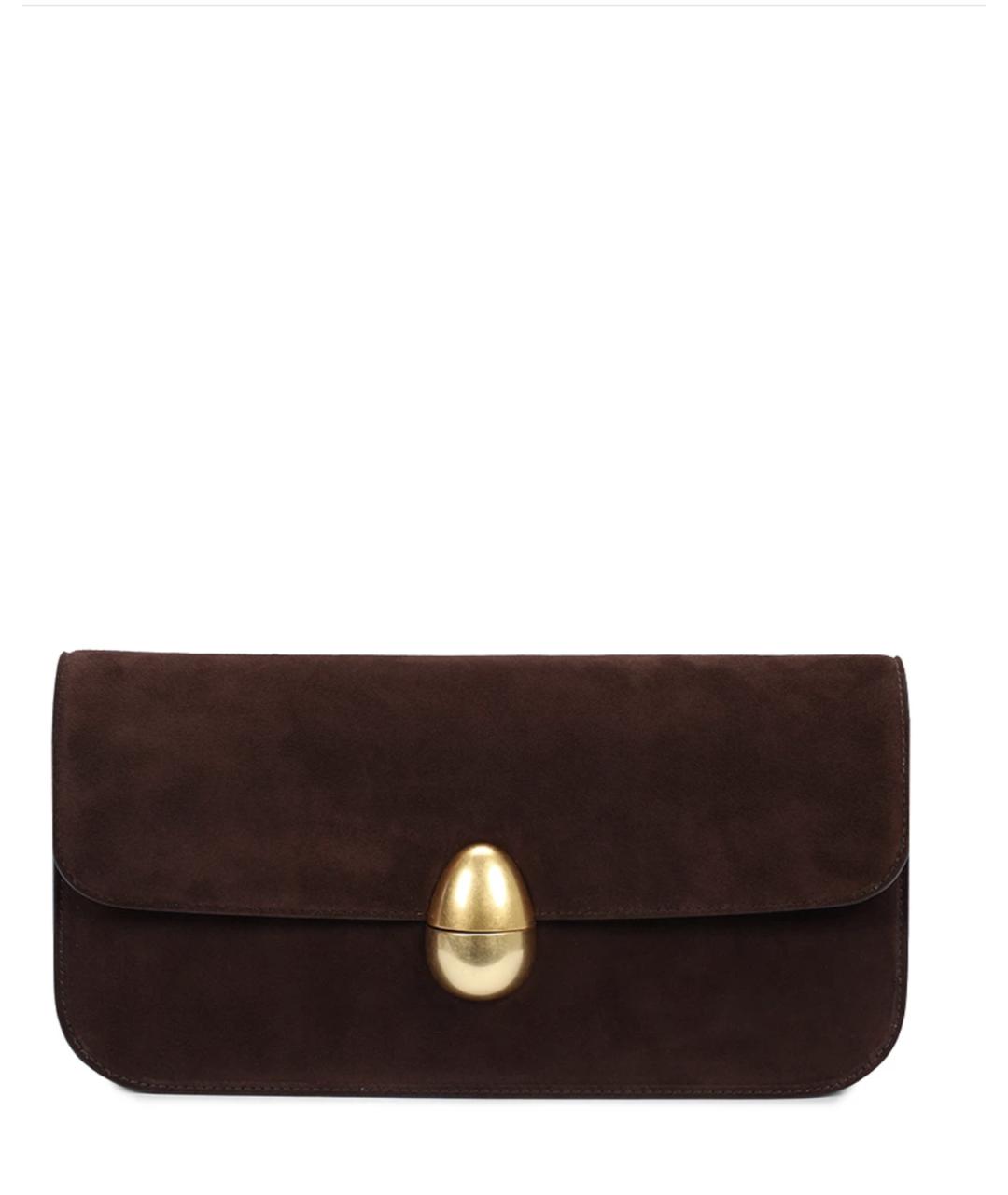 NEOUS Коричневая замшевая сумка через плечо, фото 1