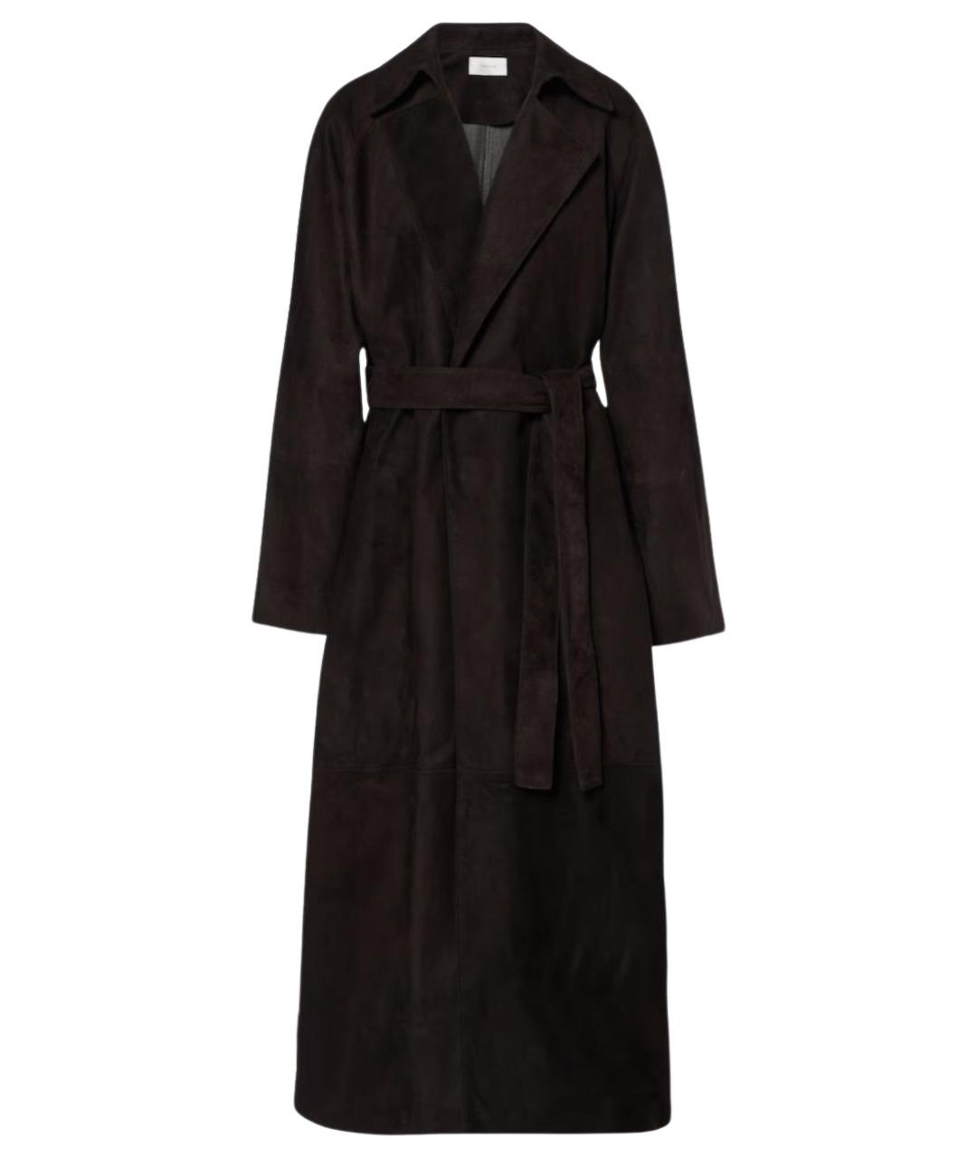 THE ROW Коричневое замшевое пальто, фото 1