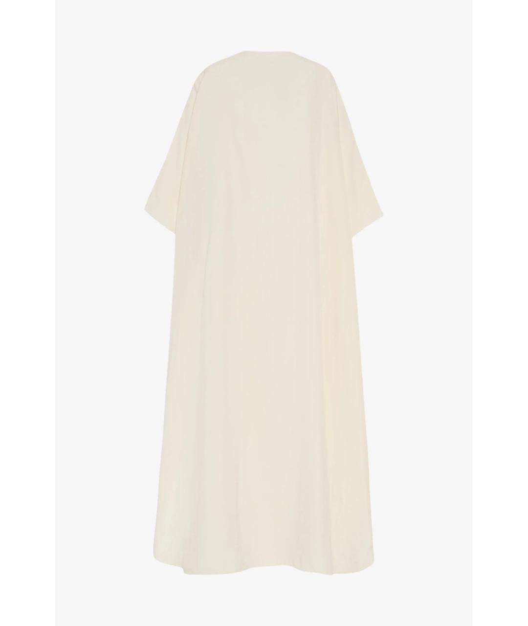 THE ROW Белое шелковое повседневное платье, фото 2