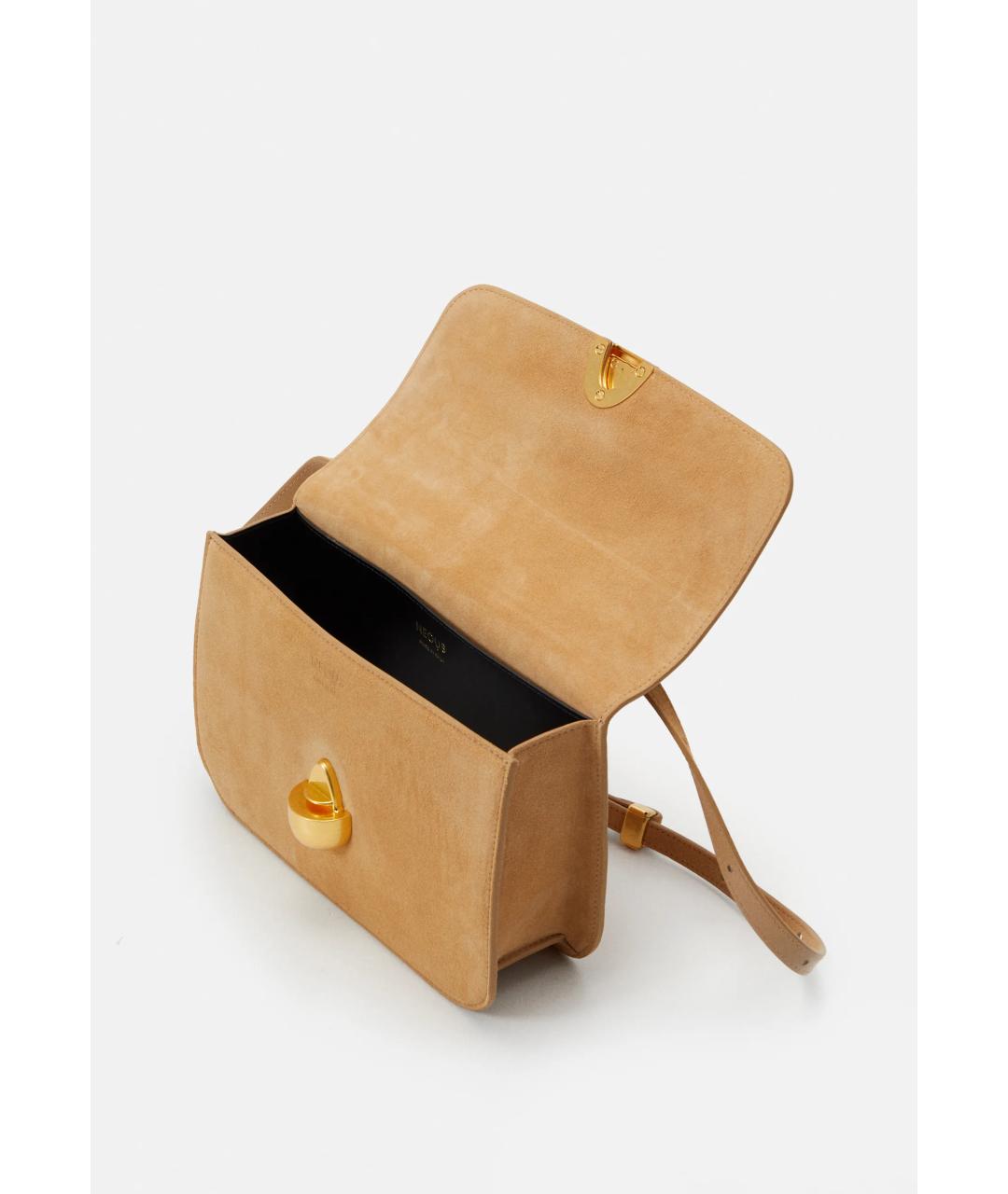 NEOUS Бежевая кожаная сумка через плечо, фото 5