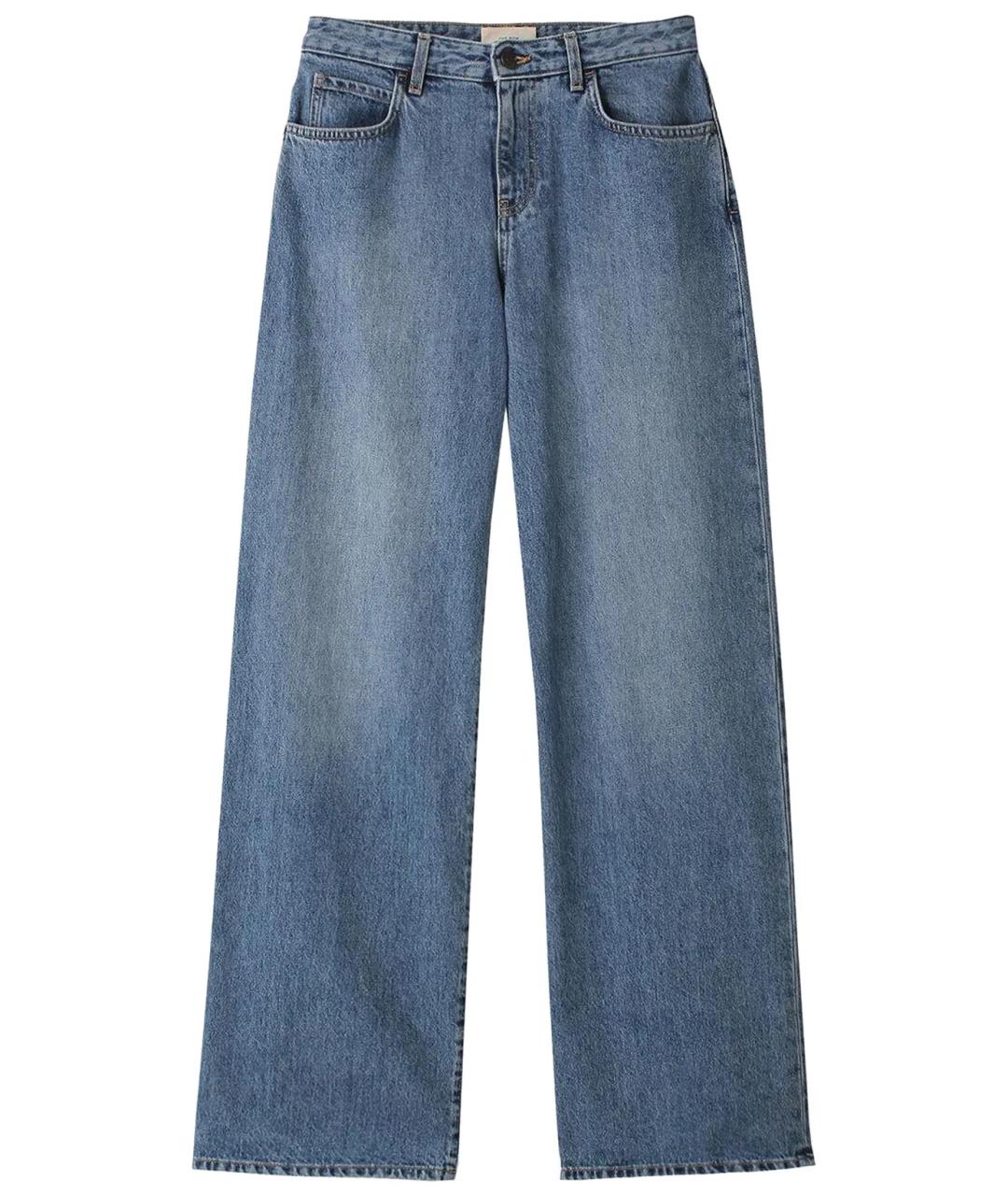 THE ROW Голубые хлопковые прямые джинсы, фото 1