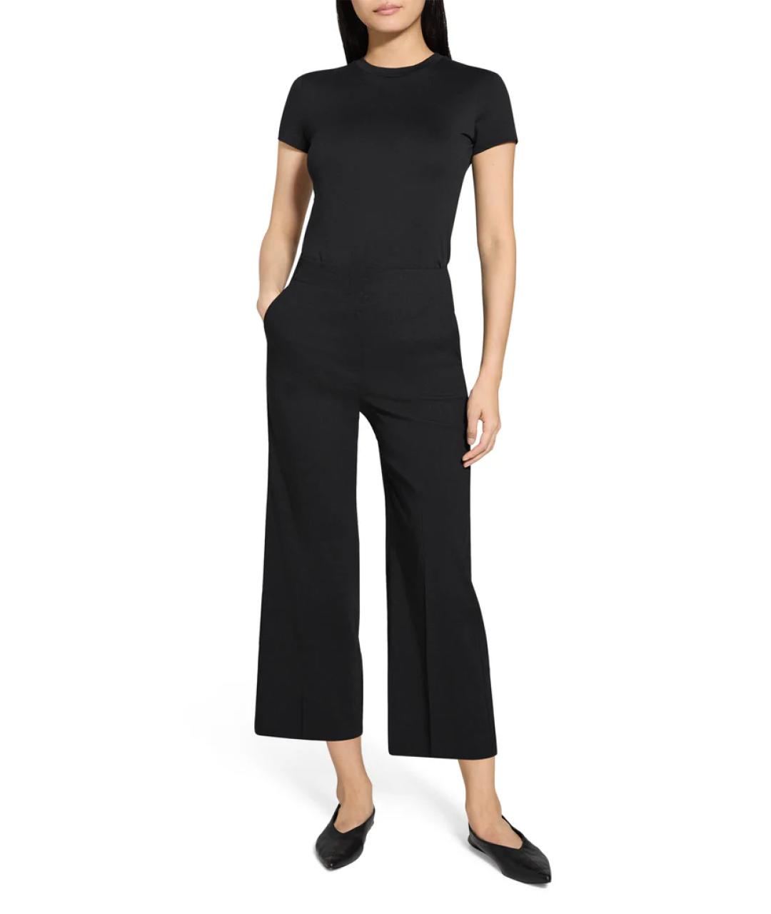 THEORY Черные льняные кюлоты, фото 3