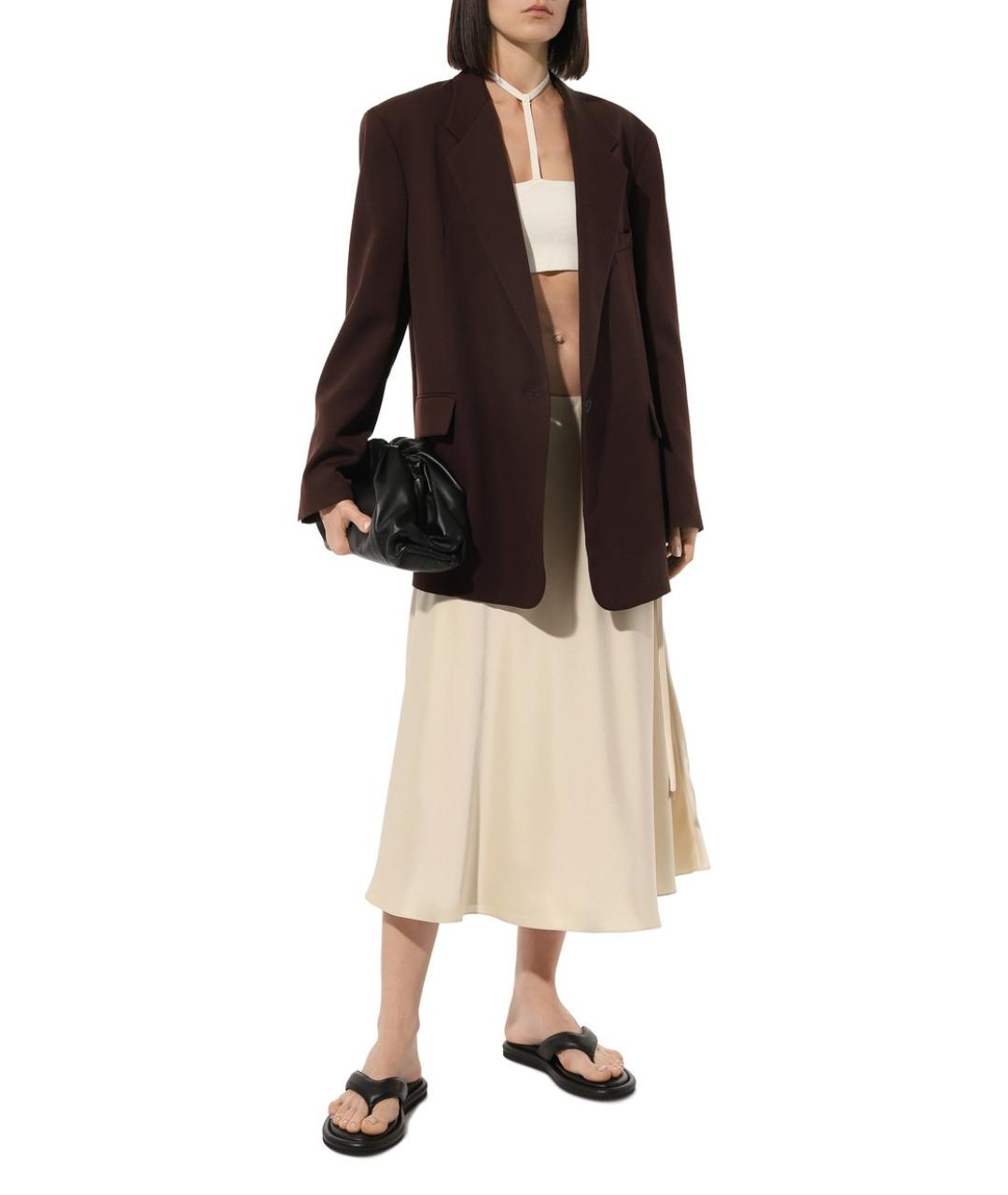 THEORY Золотая юбка макси, фото 3