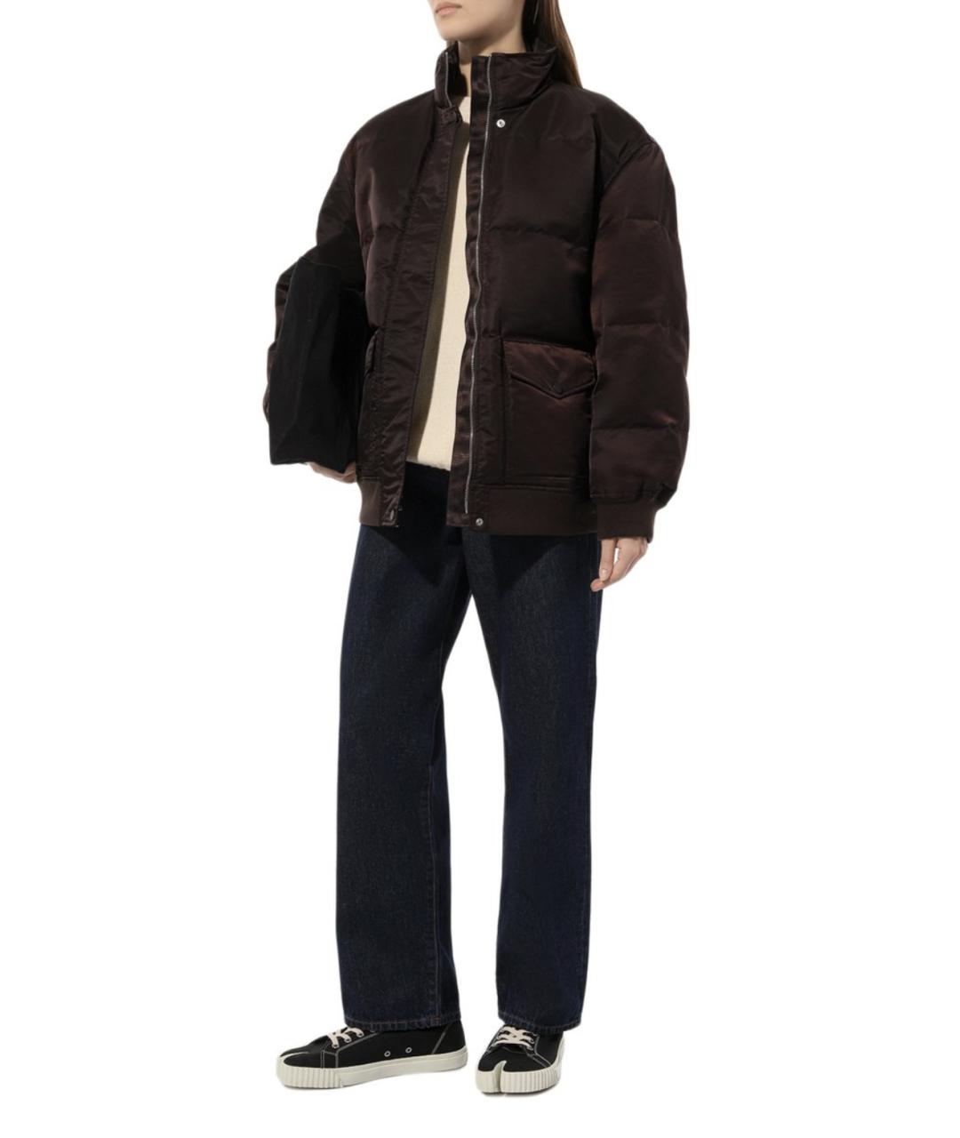 THEORY Бордовая синтетическая куртка, фото 2