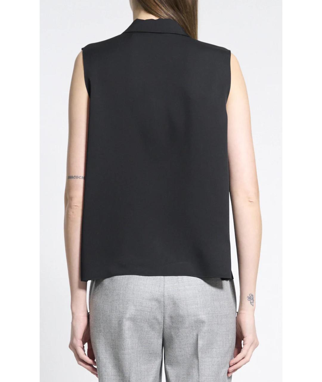 THEORY Черный шелковый жилет, фото 3