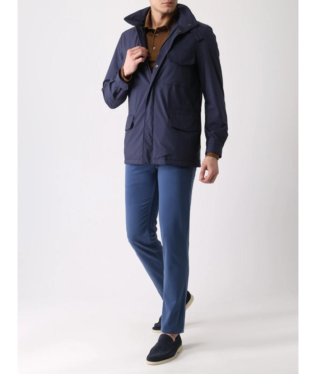 LORO PIANA Темно-синяя кашемировая куртка, фото 3