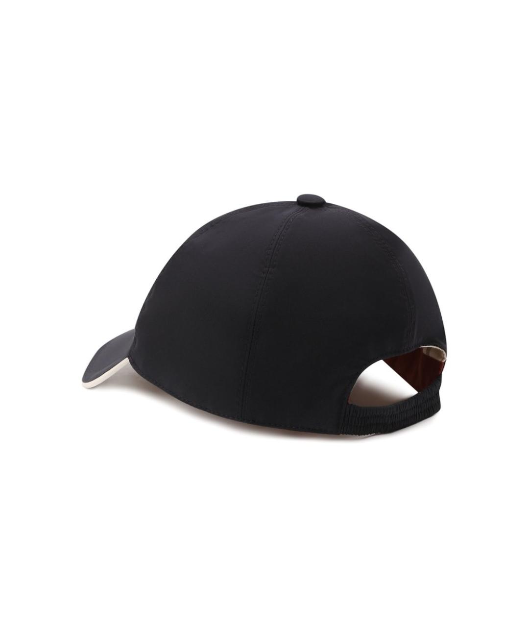 LORO PIANA Темно-синяя синтетическая кепка, фото 3