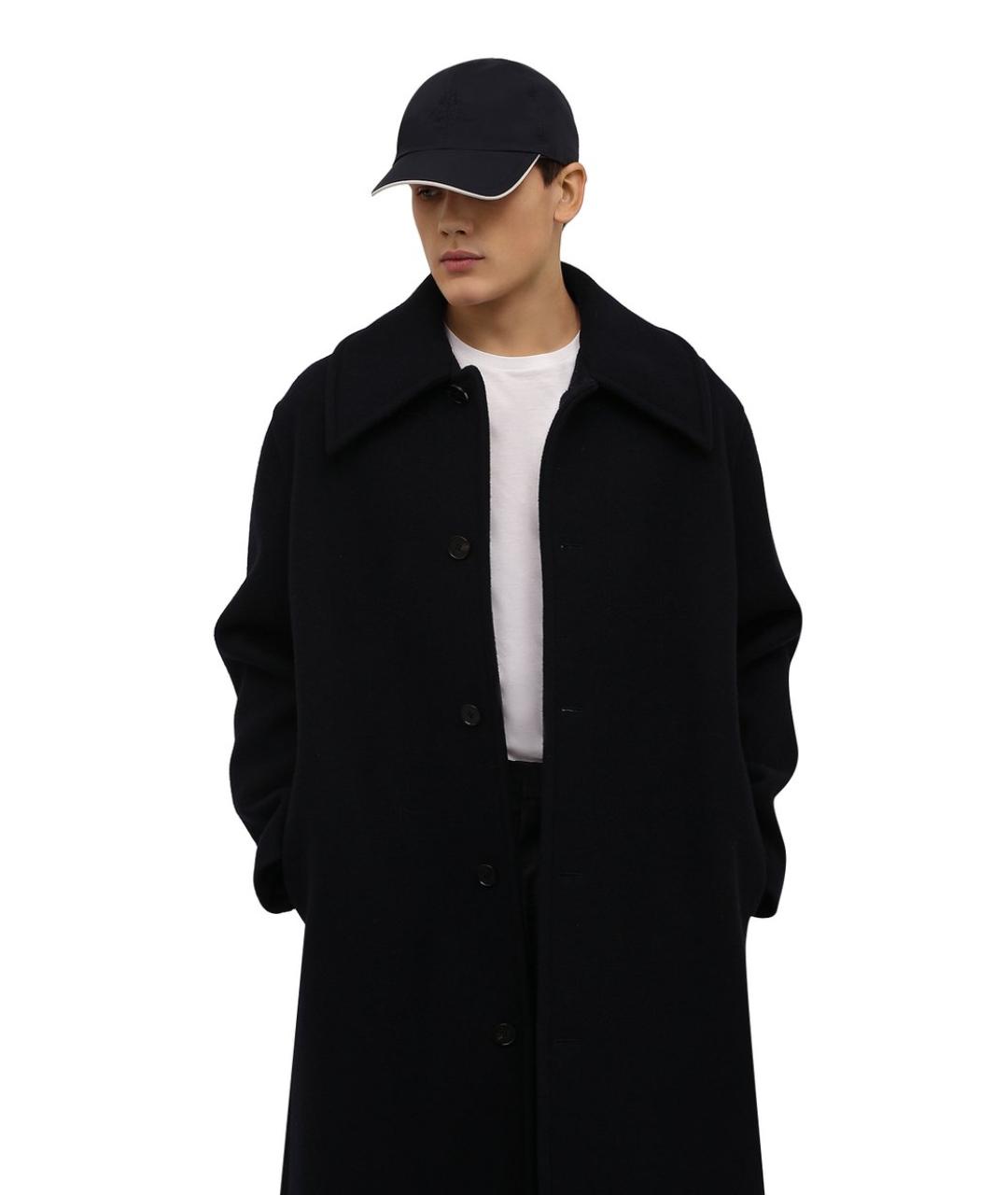 LORO PIANA Темно-синяя синтетическая кепка, фото 2