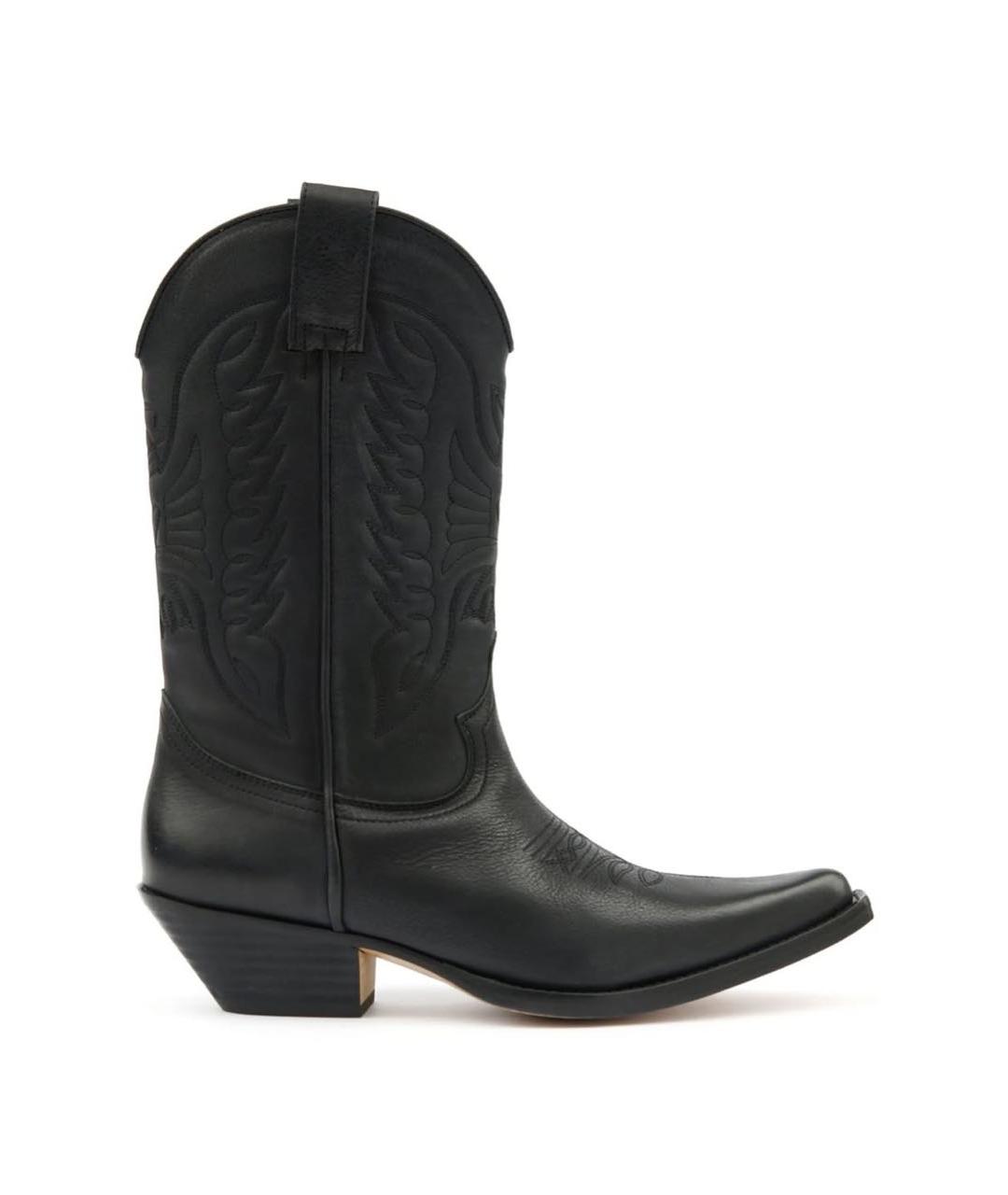 MM6 MAISON MARGIELA Черные кожаные полусапоги, фото 8