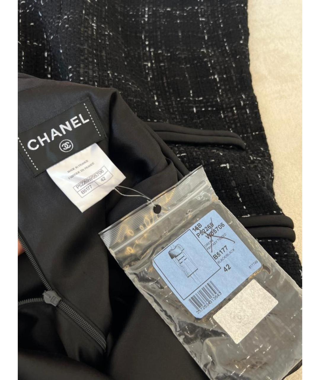 CHANEL Черное повседневное платье, фото 6