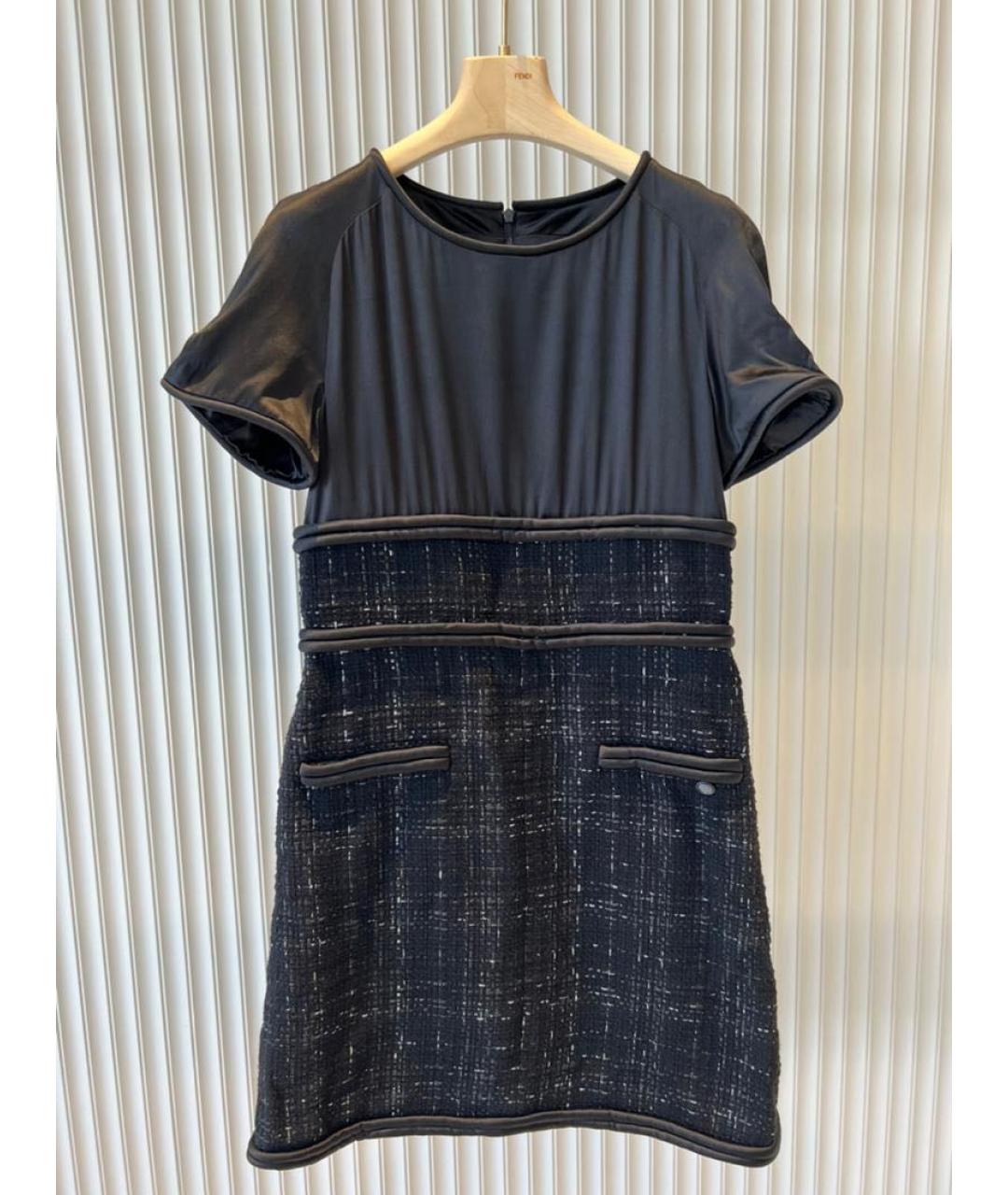 CHANEL Черное повседневное платье, фото 8