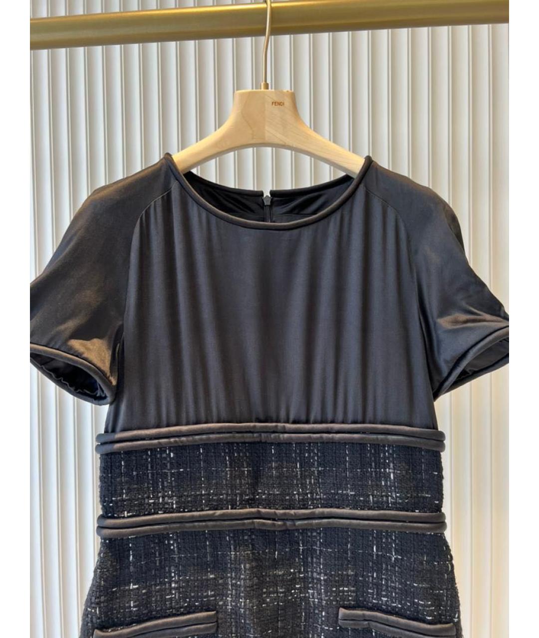 CHANEL Черное повседневное платье, фото 2