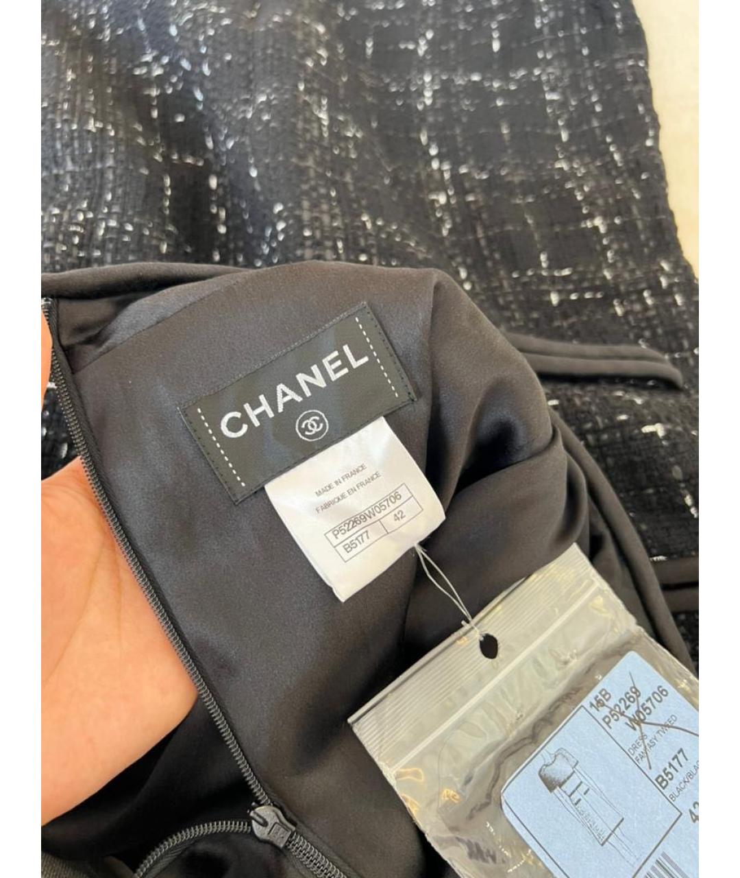 CHANEL Черное повседневное платье, фото 4
