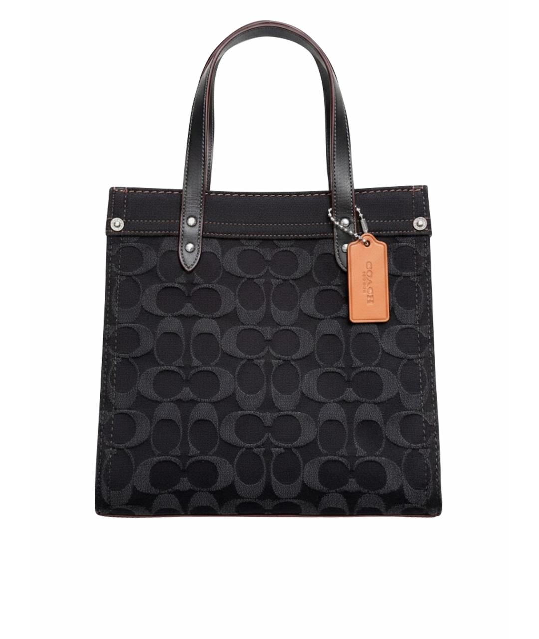 COACH Черная тканевая сумка тоут, фото 1