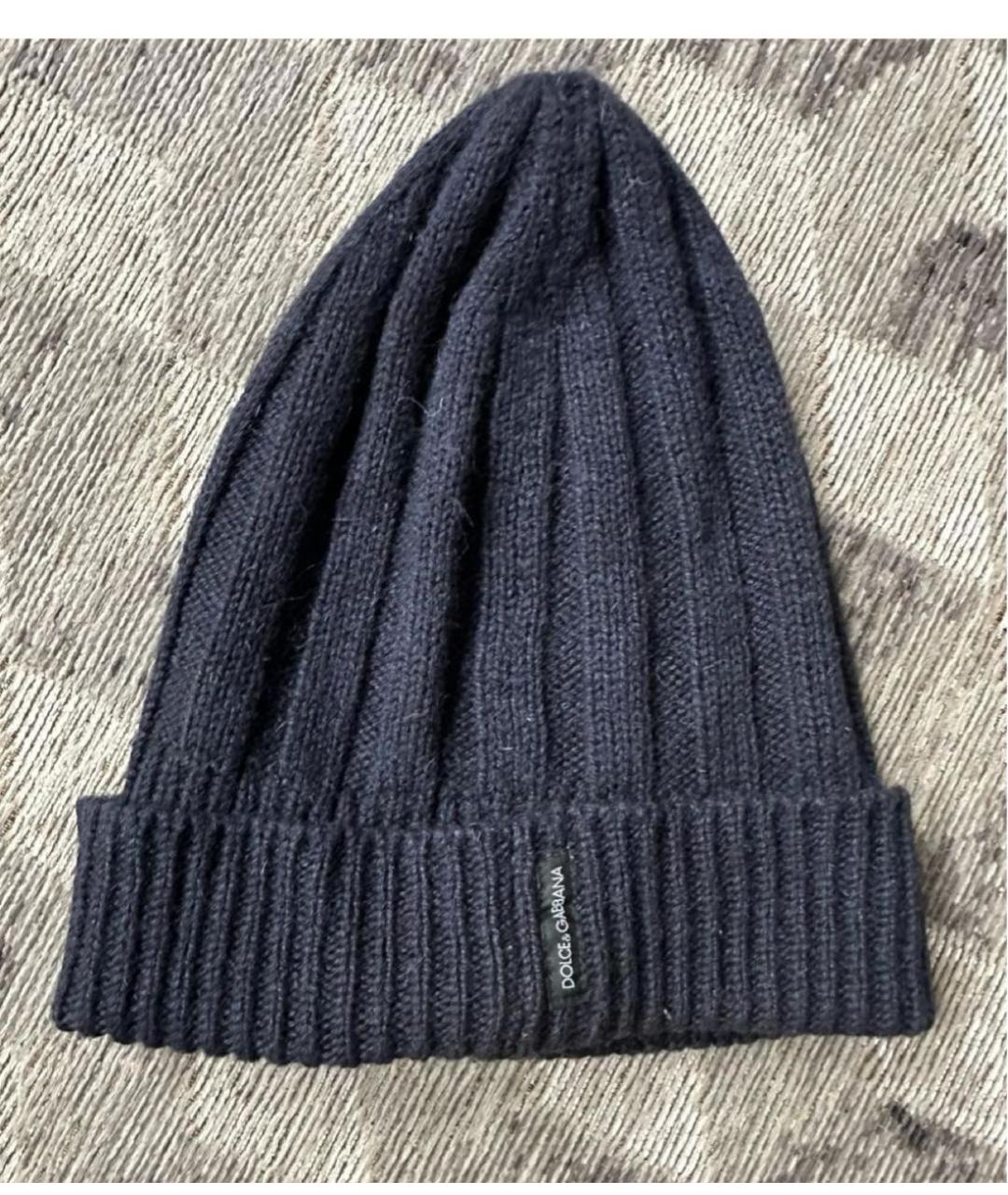 DOLCE&GABBANA Темно-синяя шапка, фото 6