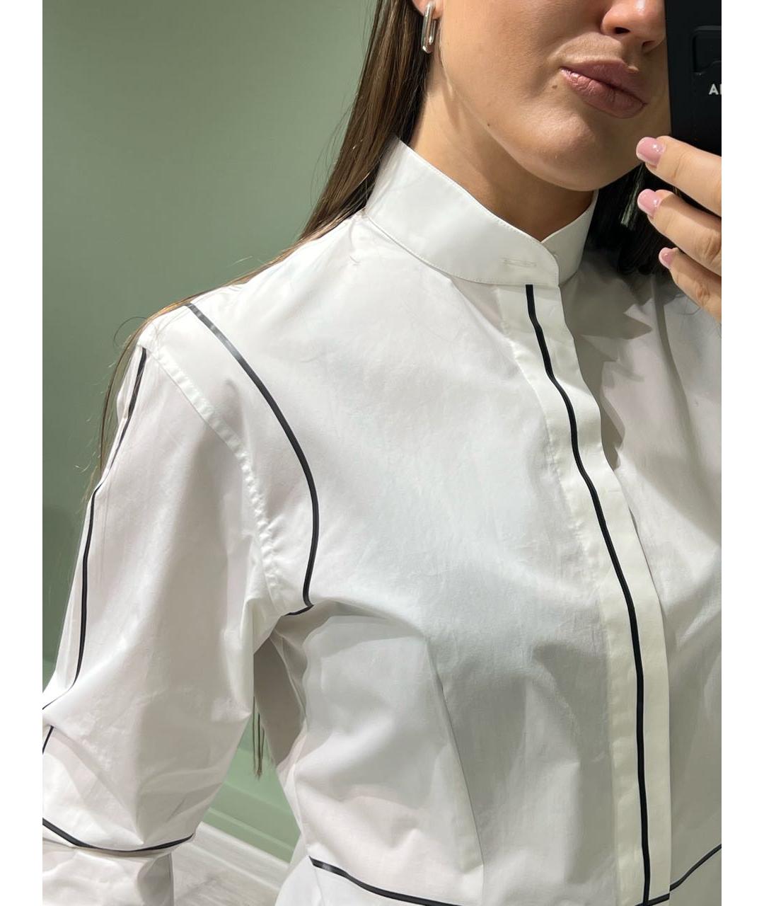 MM6 MAISON MARGIELA Белая хлопковая рубашка, фото 6