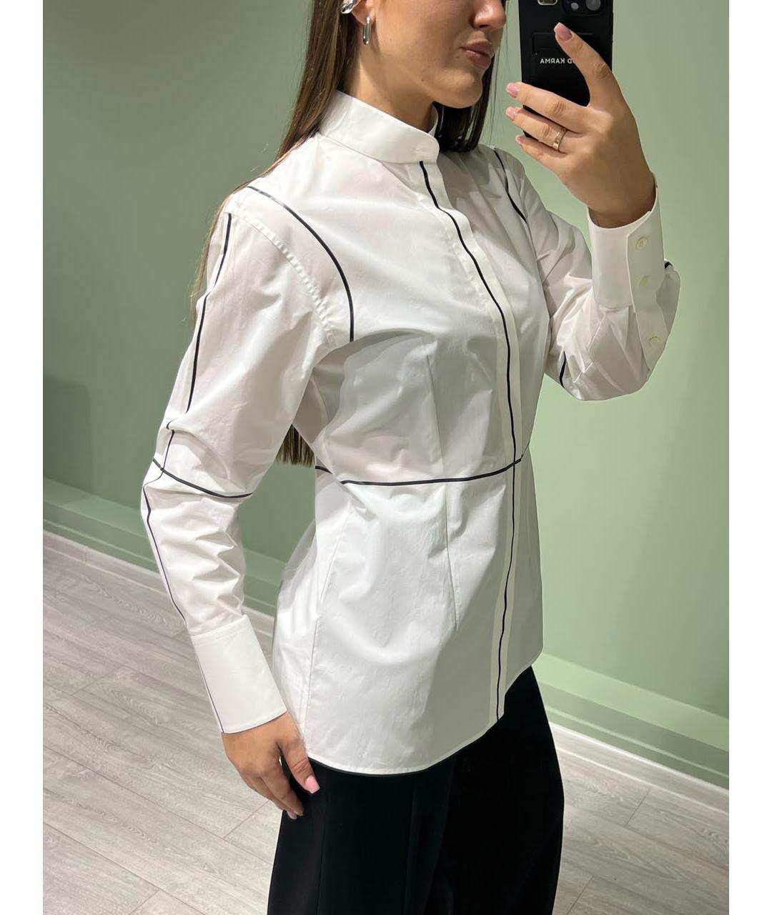 MM6 MAISON MARGIELA Белая хлопковая рубашка, фото 5